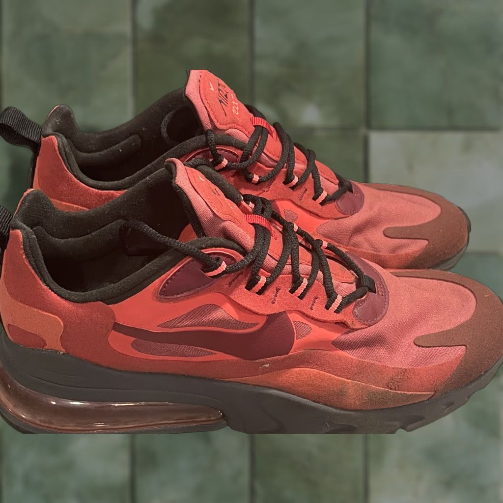 Nike Nike Air Max 270 React Sneaker Men Red 9 US University Red 2020 CI3866-600 Size US 9 / EU 42 - 1 Thumbnail