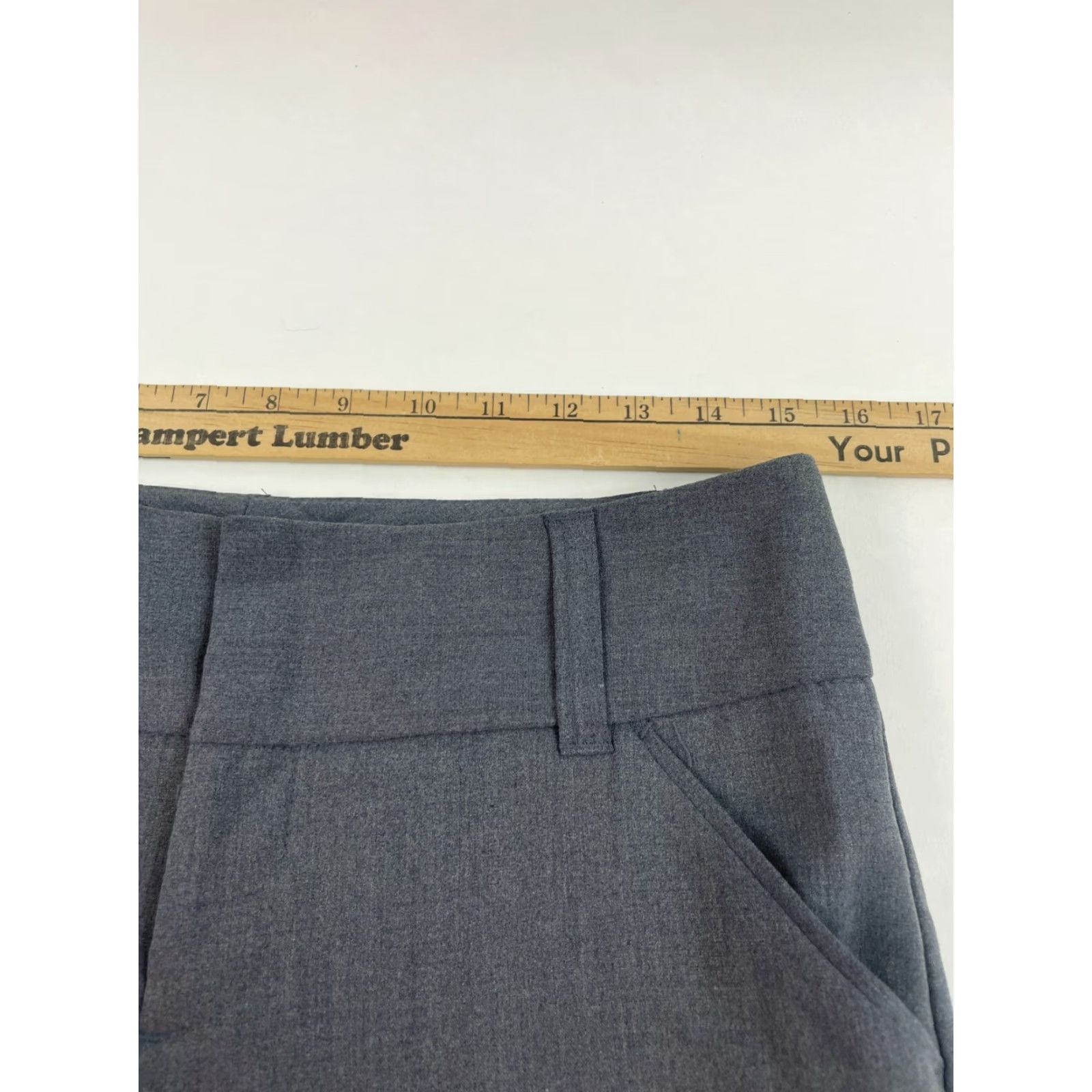 Vintage Daisy Fuentes Pants Women's 4 Gray Straight Leg Mid Rise Favorite Fit Dress Pants Size 27" / US 4 / IT 40 - 3 Thumbnail