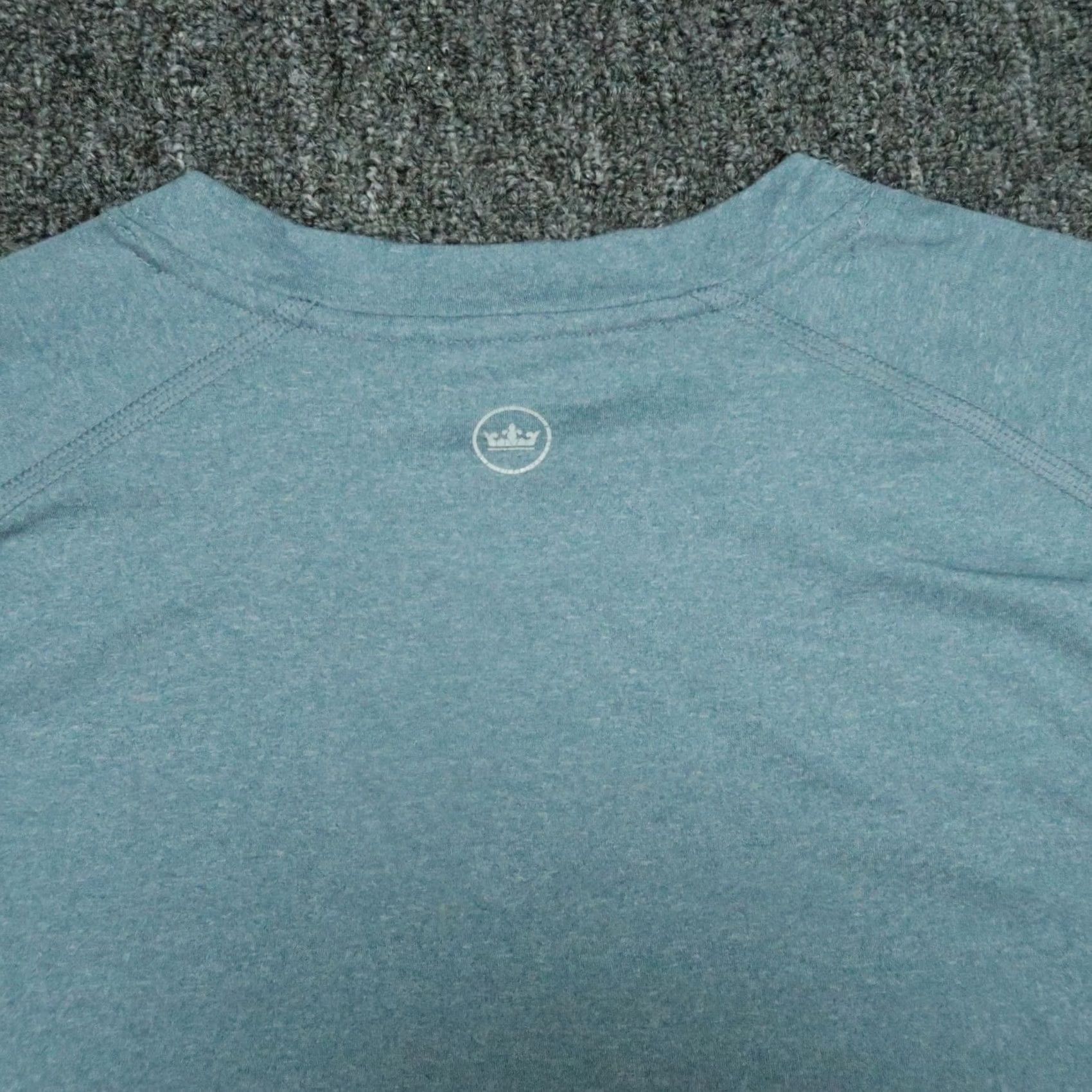 Peter Millar Peter Millar Shirt Mens L Blue Athletic Short Sleeve Honeycomb Crew Neck T-Shirt Lightweight Moisture Wicking Reflective Crown Logo Size US L / EU 52-54 / 3 - 6 Thumbnail