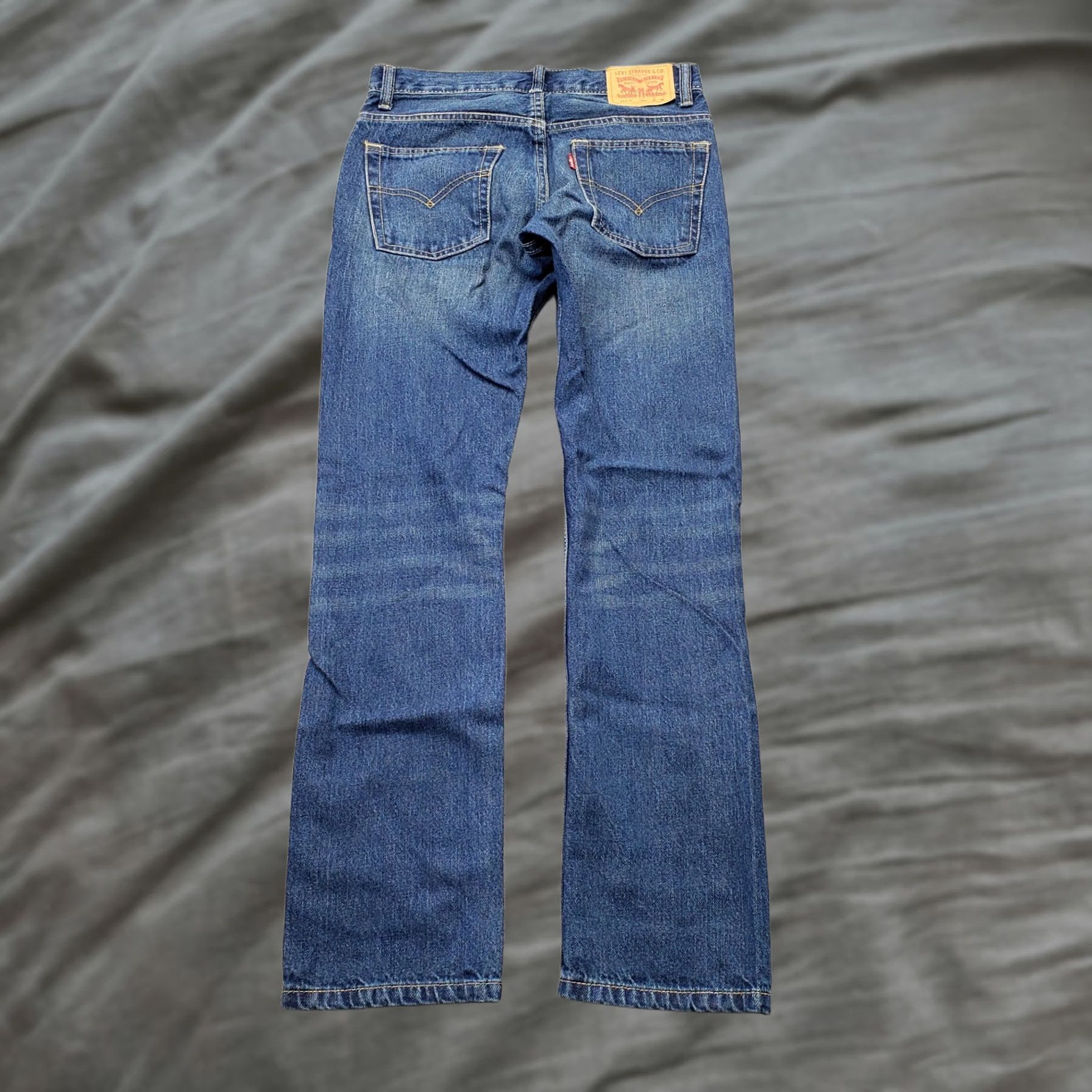 Levi's Levi's 511 Straight Jeans Womens Size 16 Blue Denim Stretch Regular 28" Waist 28.5" Inseam 5-Pocket Distressed? No Red Tab Vintage: No Size 38" / US 16 / IT 52 - 1 Thumbnail