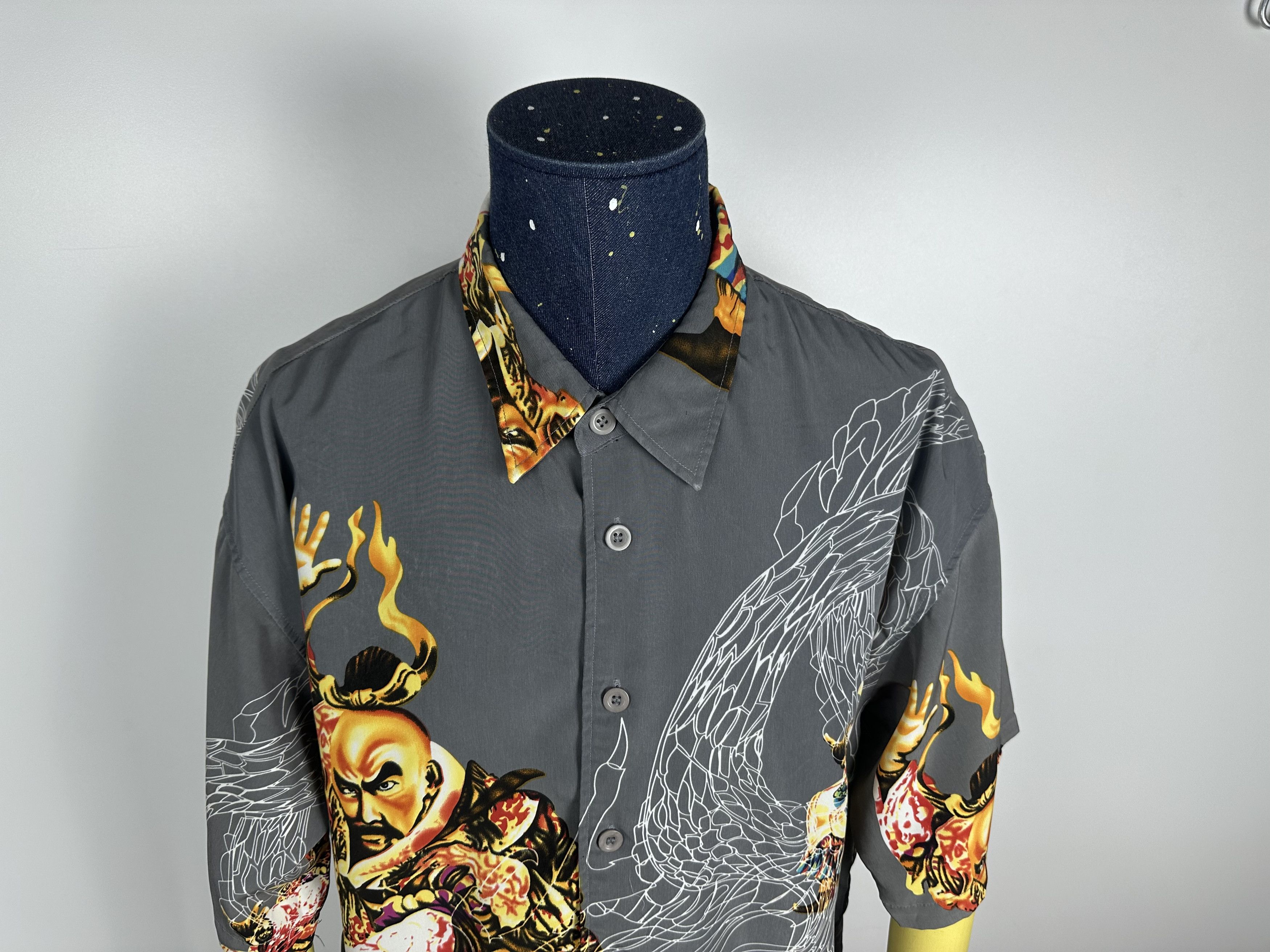 Vintage Dragon Vintage Button down Shirt Oxyzone 90s oversized Size US XL / EU 56 / 4 - 2 Thumbnail