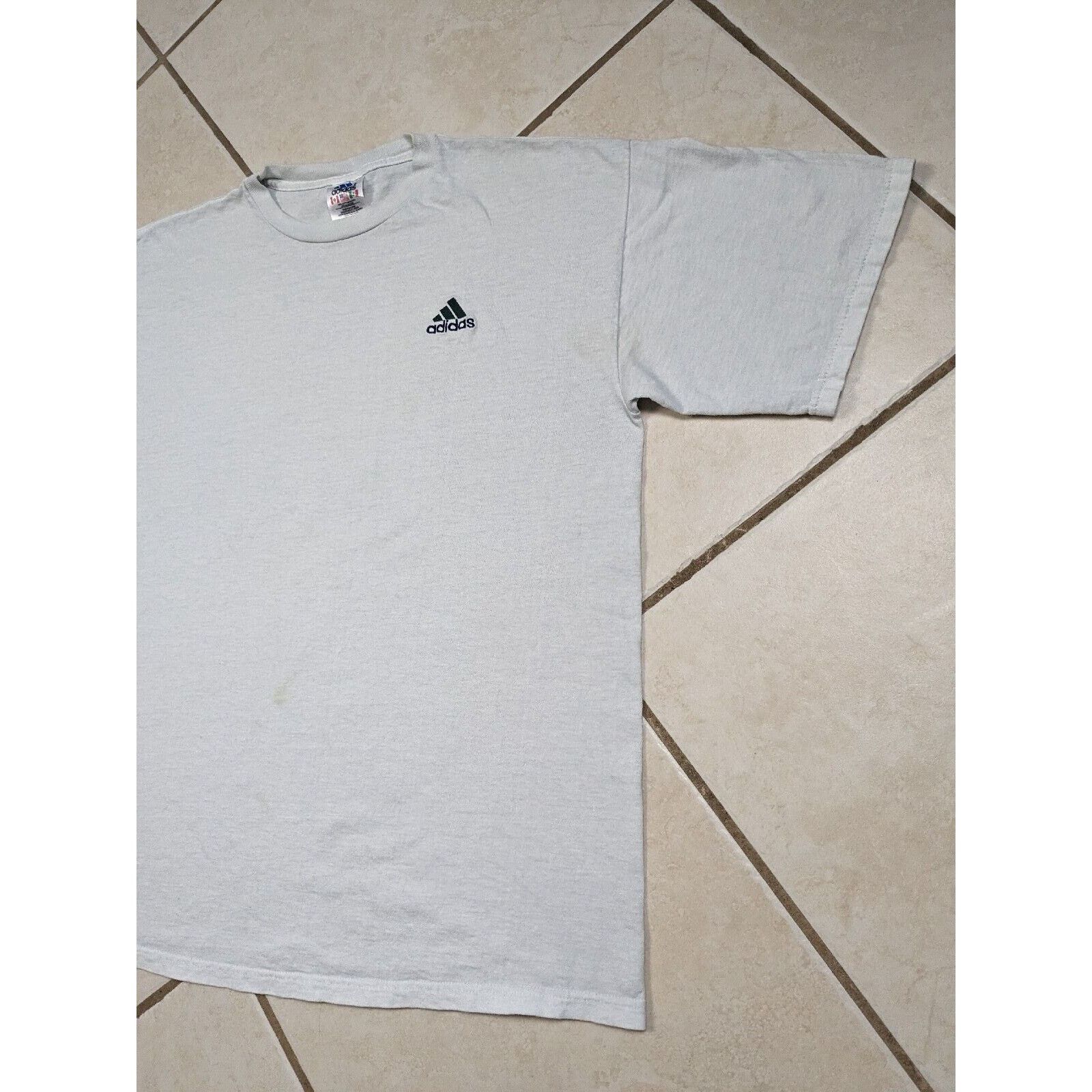 Adidas Vtg 90s Adidas T Shirt L Embroidered Three Stripe Logo USA Size US L / EU 52-54 / 3 - 3 Thumbnail
