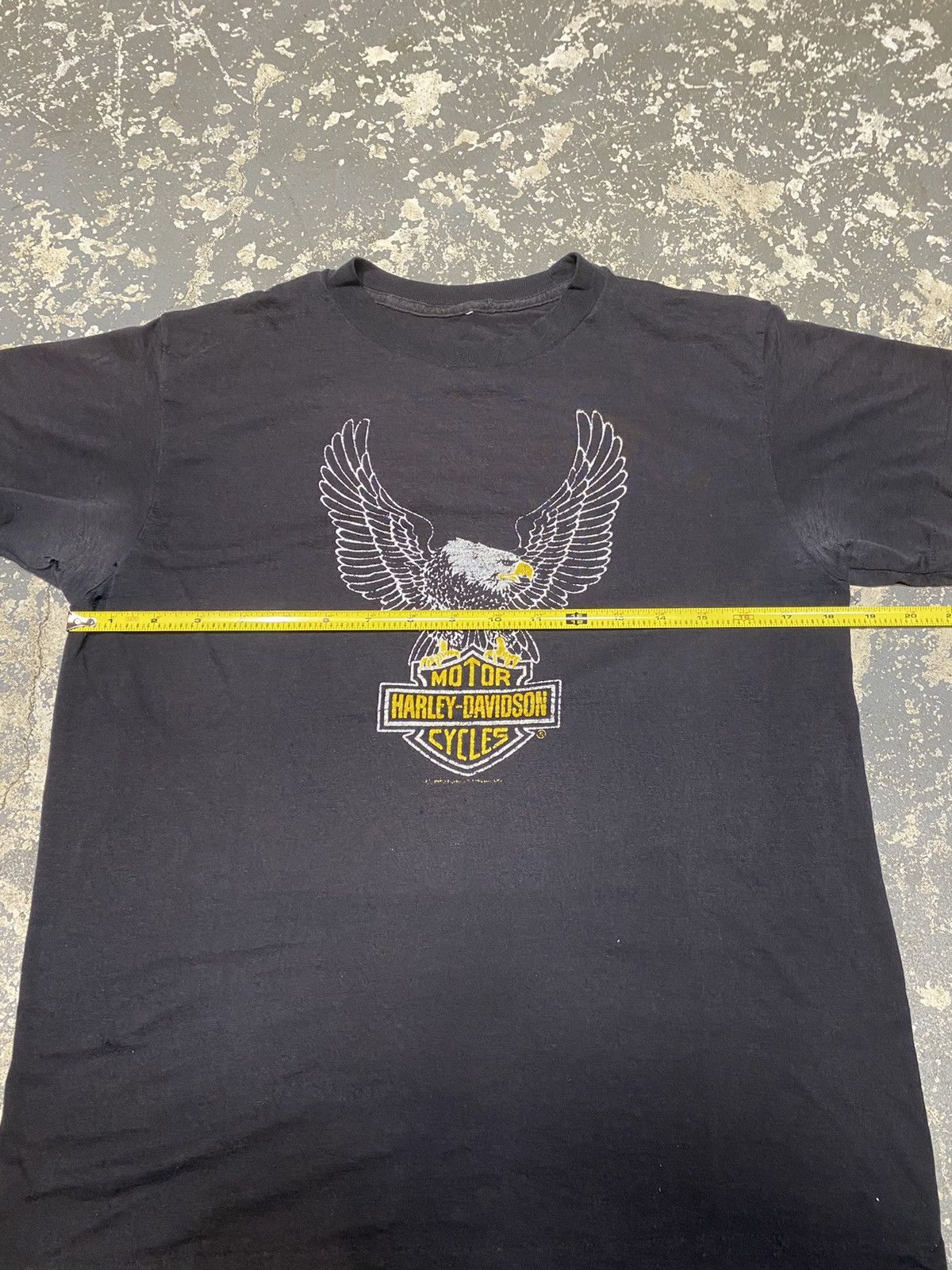 Harley Davidson × Vintage Vintage Harley Davidson Eagle 70s/80s Thin USA Tshirt Size US M / EU 48-50 / 2 - 12 Thumbnail