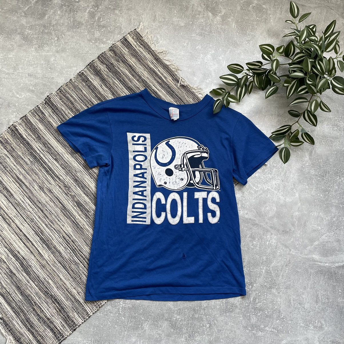 INDIANAPOLIS COLTS vintage TEE SHIRT 90s RUGBY garan NFL 80s