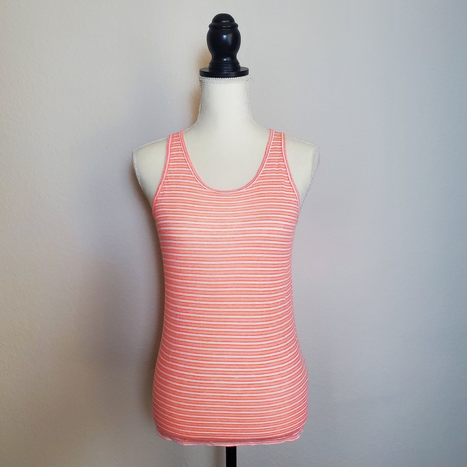 J.Crew J. Crew Pink Striped Tank Top Small Size S / US 4 / IT 40 - 1 Thumbnail