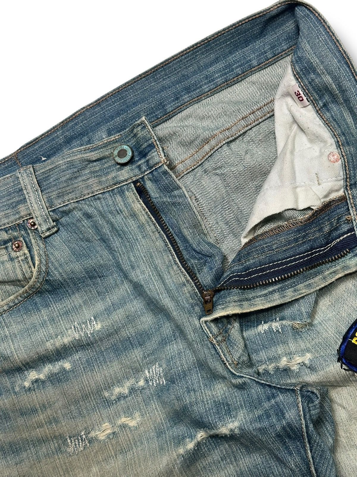 Levi's Levi’s 501 Vintage Distressed Straight Leg Mudwash & Faded Size US 31 - 10 Thumbnail