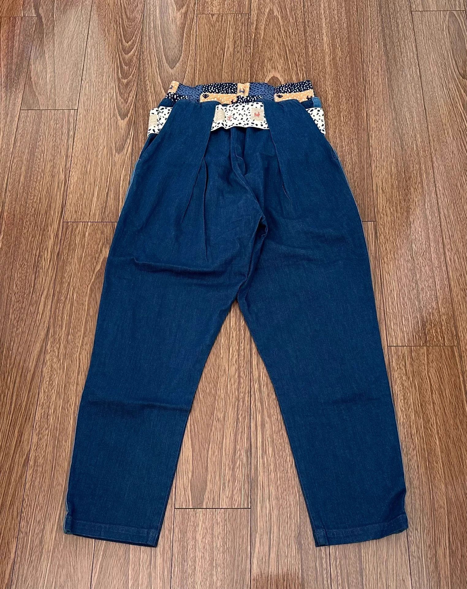 Kapital KAPITAL INDIGO PANTS Ethnic Style Elastic Waist Jeans Size US 32 / EU 48 - 2 Thumbnail