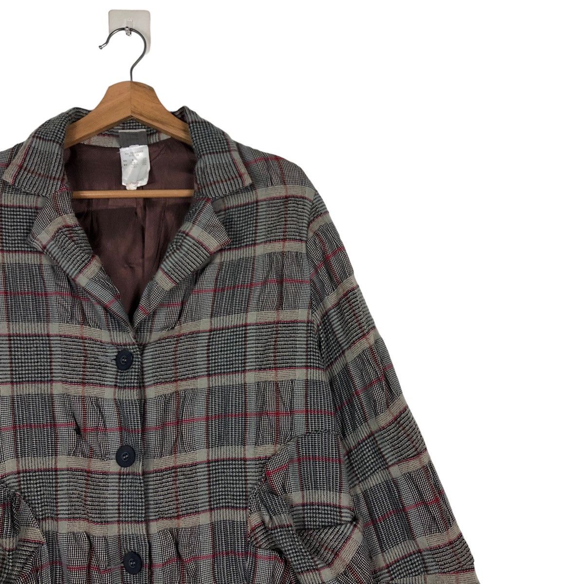 Vintage 🔥Vintage Lilith Plaid Wool Blend Chore Jacket Issey Miyake Size US M / EU 48-50 / 2 - 6 Thumbnail