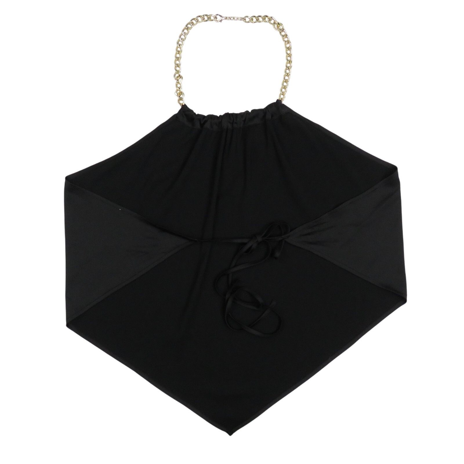 Other Olive Tree Black Halter Top With Gold Chain Strap Size Small Size S / US 4 / IT 40 - 3 Thumbnail