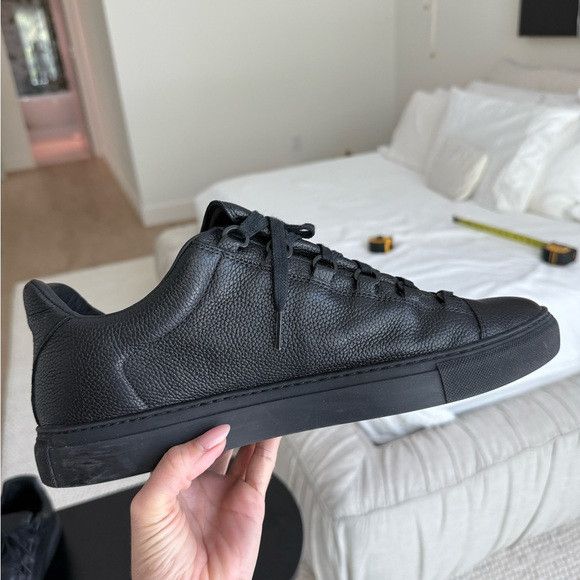 Balenciaga Balenciaga Arena Black 12 Low Tops Leather Size US 12 / EU 45 - 4 Thumbnail