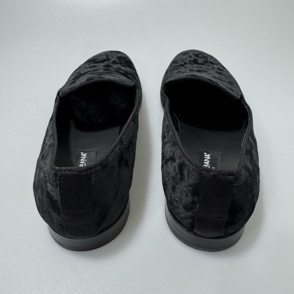 Dolce & Gabbana Dolce & Gabbana Velvet Slippers Loafers Black Men’s Size UK Size US 8 / EU 41 - 5 Thumbnail