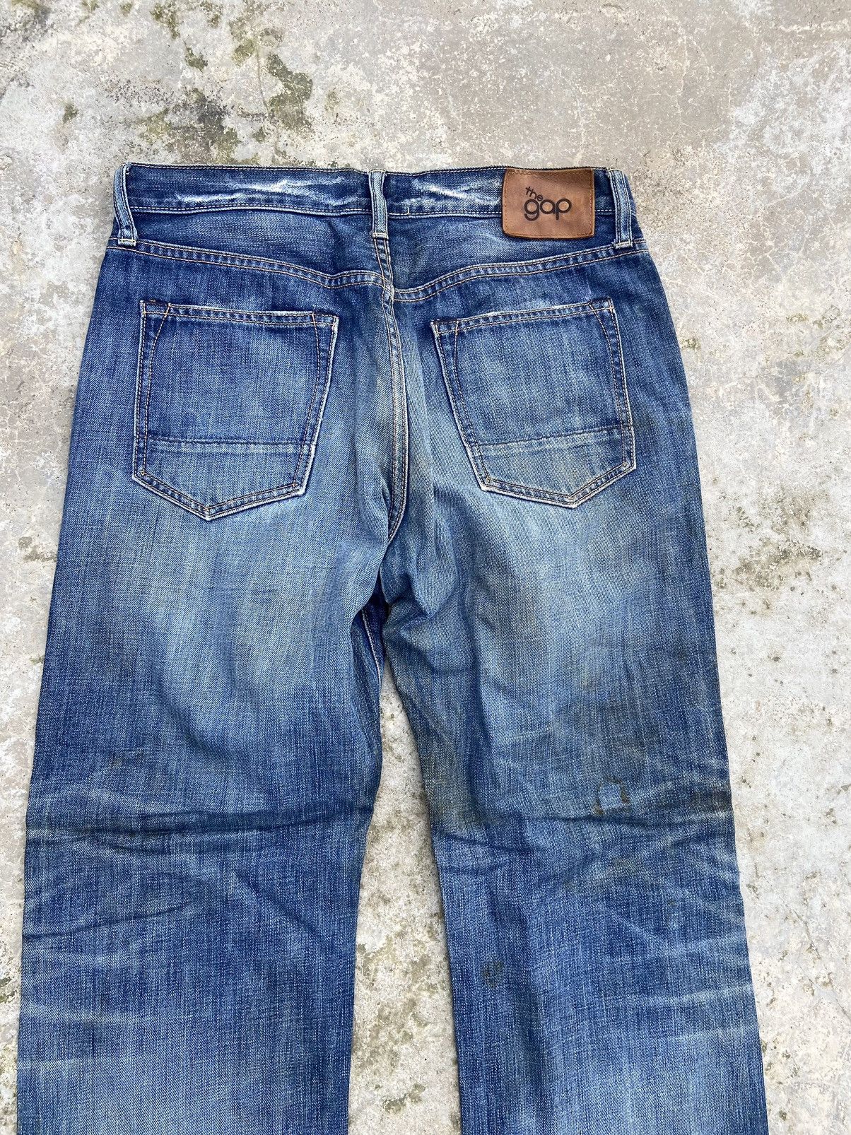 Gap 🔥 Vintage Gap jeans stain wash distressed street fashion Size US 32 / EU 48 - 6 Thumbnail