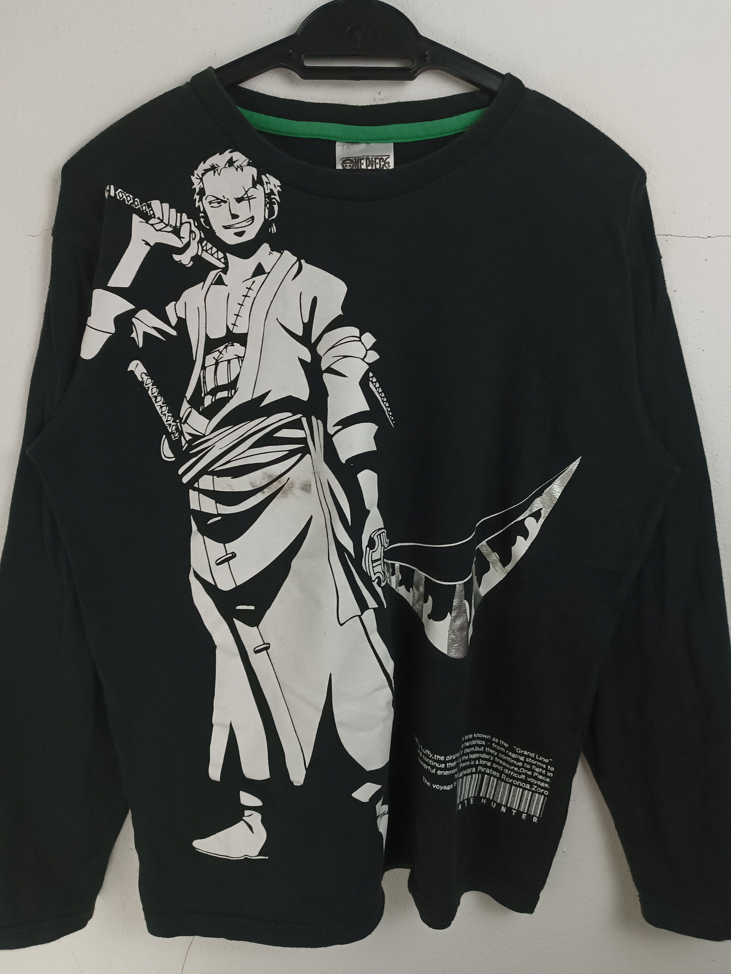 Anime VINTAGE ONE PIECE RORONOA ZORO PIRATE HUNTER VERY RARE Size US M / EU 48-50 / 2 - 3 Thumbnail