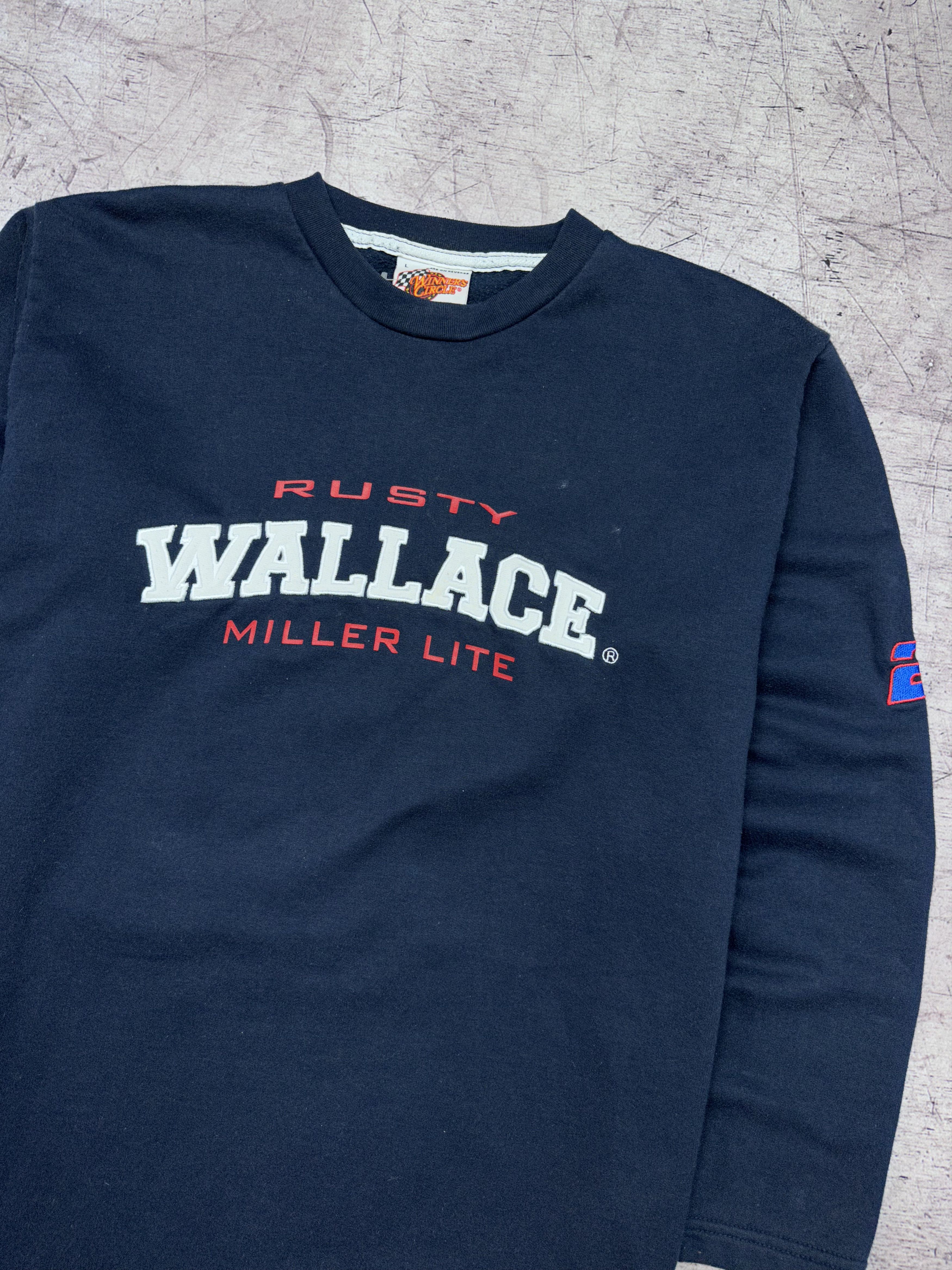 NASCAR × Vintage Rusty Wallace Vintage Mens Racing Sweatshirt Size US L / EU 52-54 / 3 - 2 Thumbnail