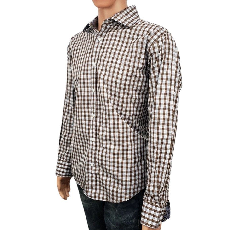 Other Christian Aujard Paris Shirt Check Paisley Flip Cuff Collar Size US L / EU 52-54 / 3 - 6 Thumbnail