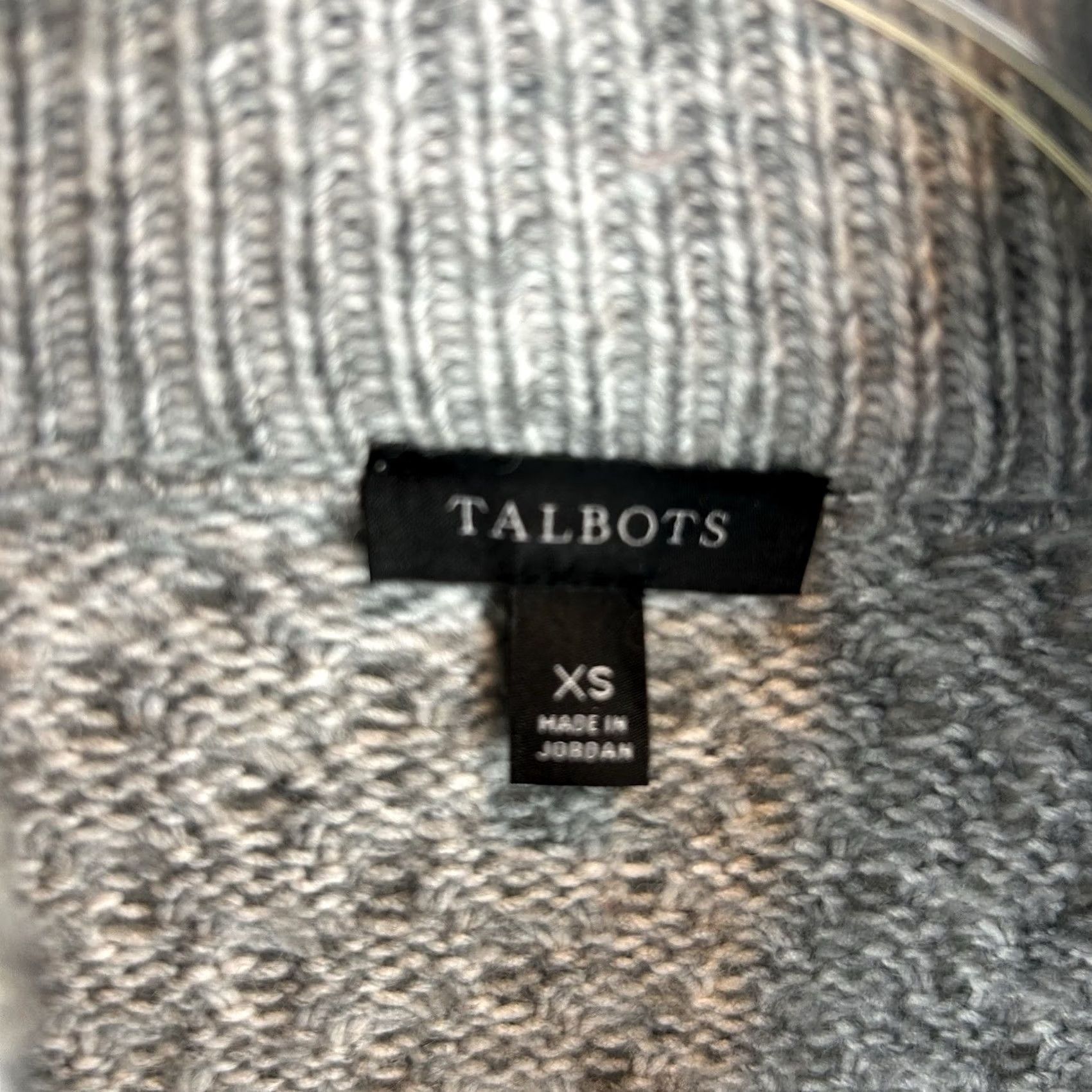 Talbots Talbots Sweater Womens XS Gray Mock Neck Pullover Minimalist Old Money Size XS / US 0-2 / IT 36-38 - 3 Thumbnail