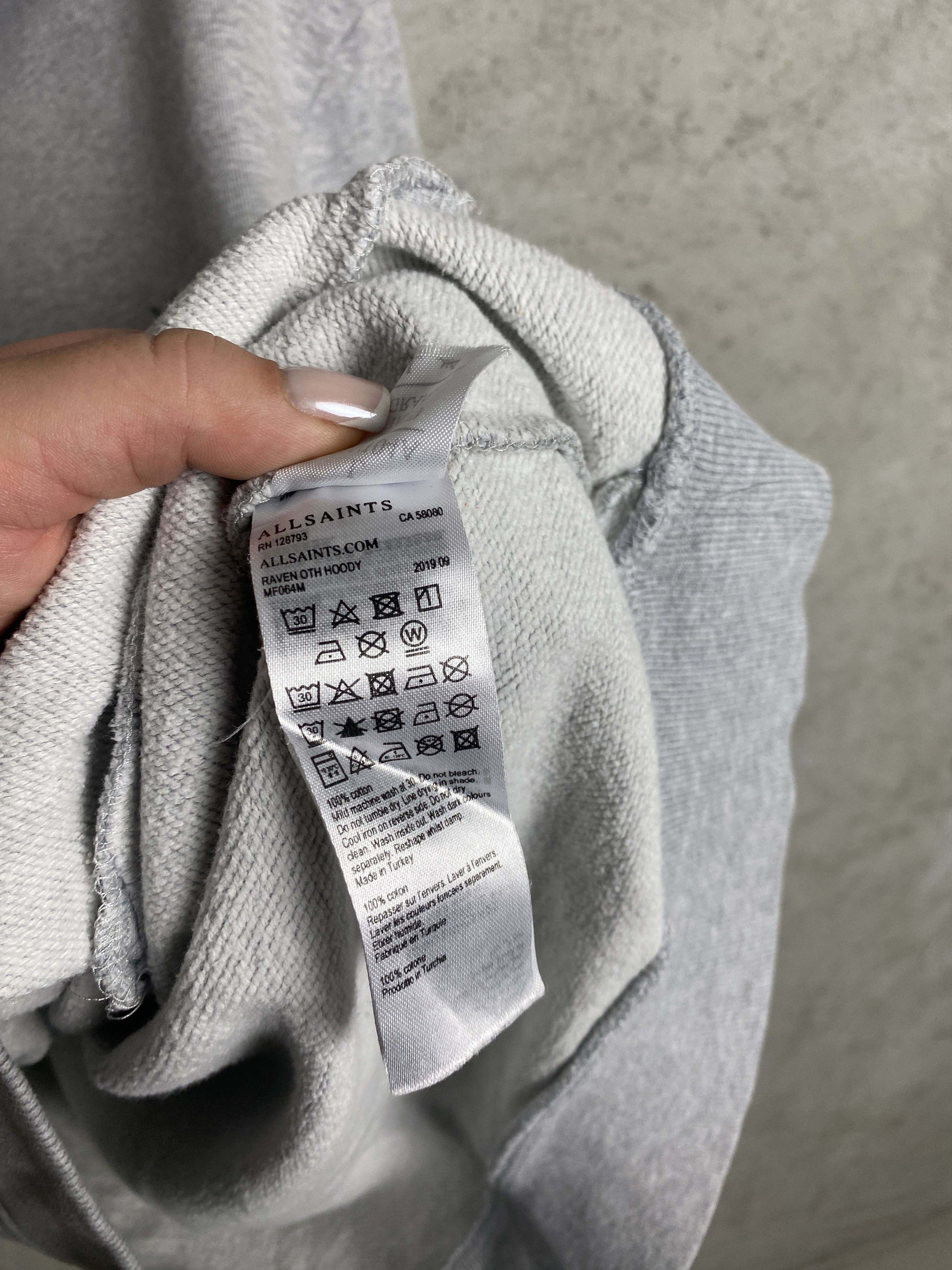 Allsaints Allsaints Raven Oth Hoody hoodie small logo sweatshirt Size US L / EU 52-54 / 3 - 6 Thumbnail