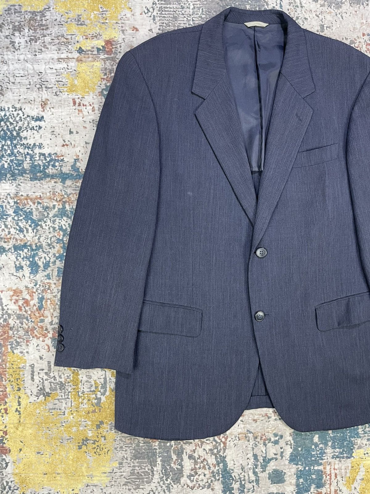 Japanese Brand D’Urban Modular Crumpled Weave Blazer Size US L / EU 52-54 / 3 - 2 Thumbnail