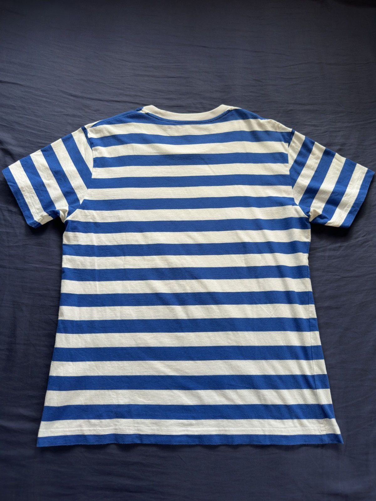 Medicom Toy Medicom Bearbrick × Uniqlo 2013 Blue Stripe T-shirt Size US M / EU 48-50 / 2 - 6 Thumbnail