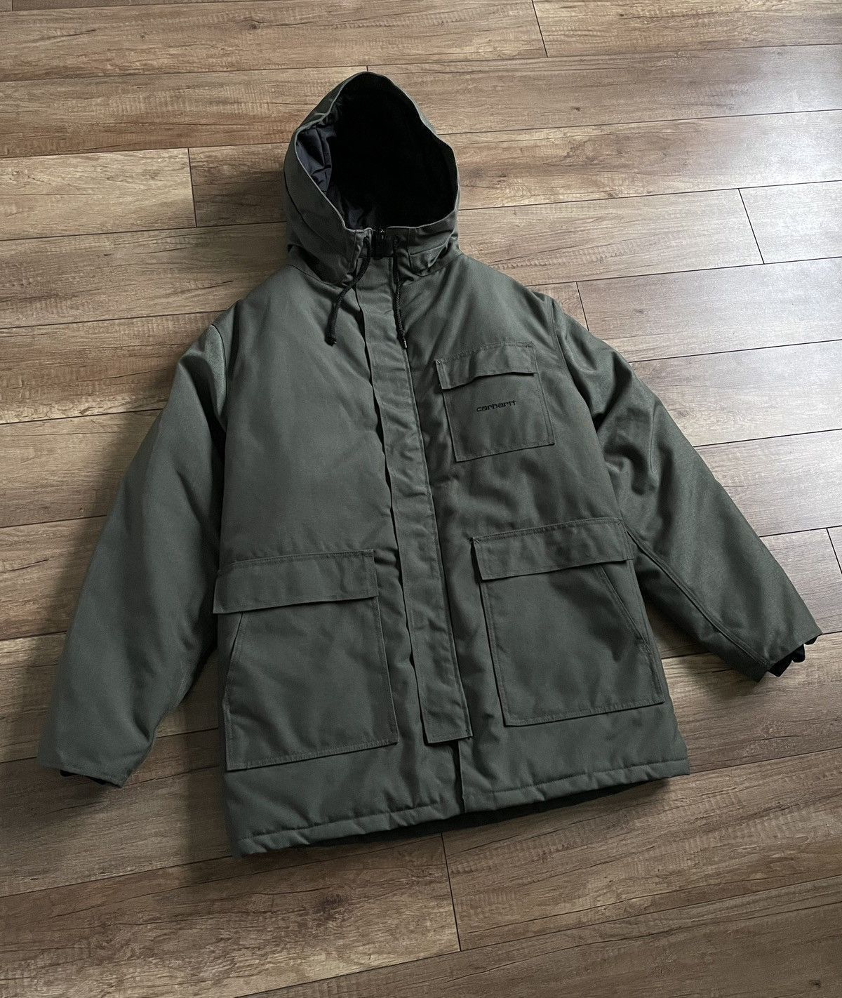 Carhartt Vintage Carhartt Hooded Insulated Cordura Jacket Parka Size US XL / EU 56 / 4 - 1 Thumbnail