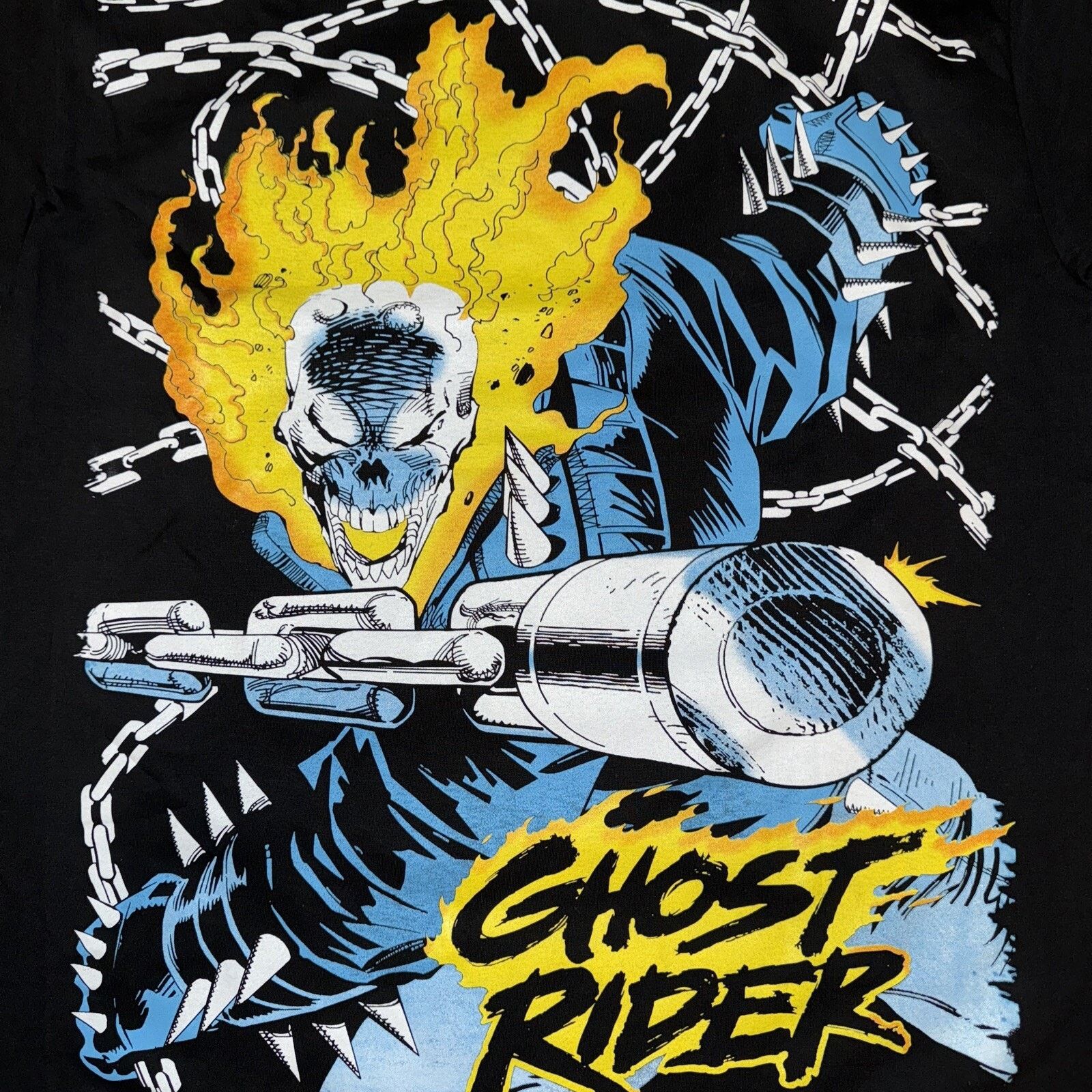 Marvel Comics Hyuujin Project x Marvel Ghost Rider AOP T-Shirt XL Black Size US XL / EU 56 / 4 - 6 Thumbnail