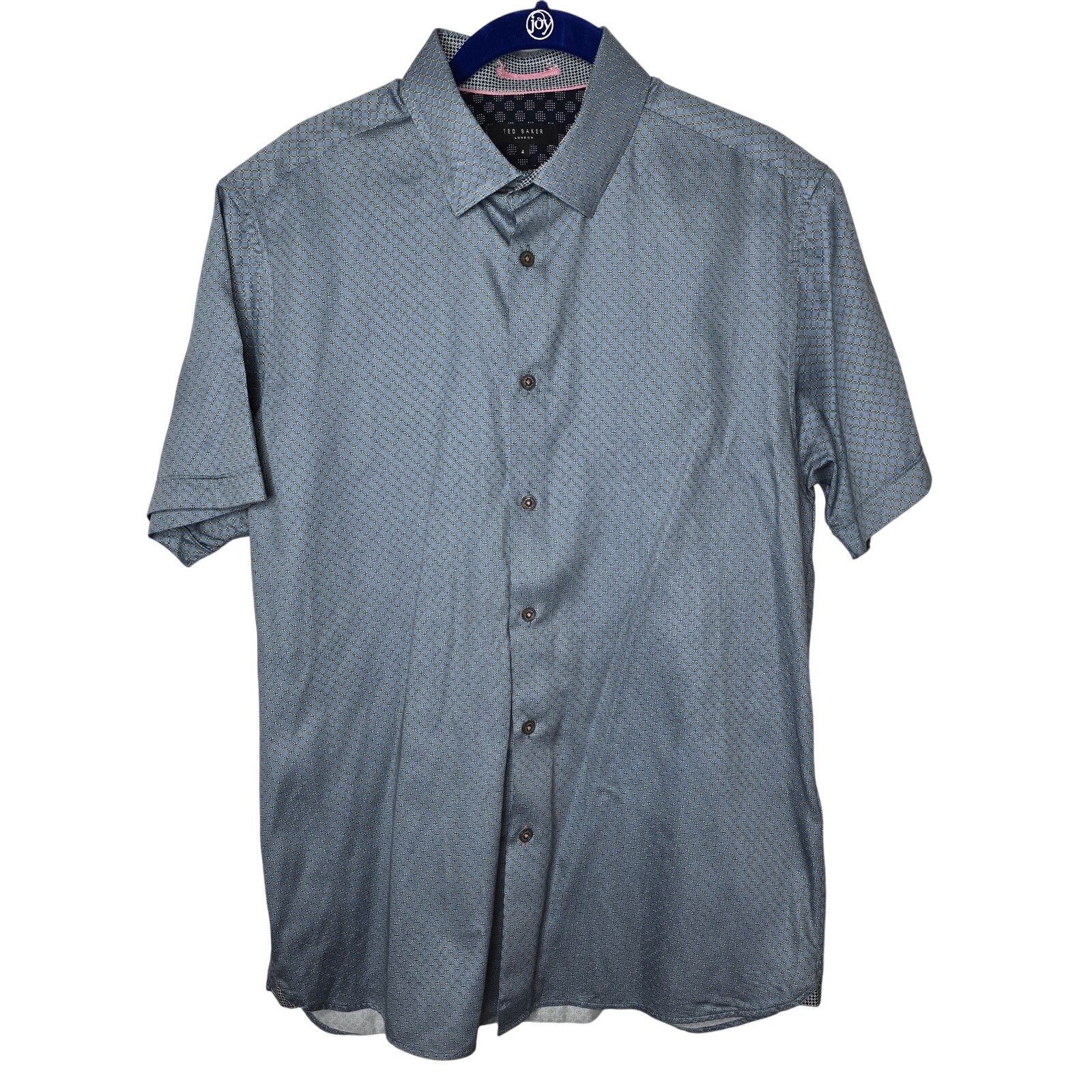 Ted Baker Ted Baker SS Button-down Dress Shirt Size 4 / Large Size US L / EU 52-54 / 3 - 1 Thumbnail