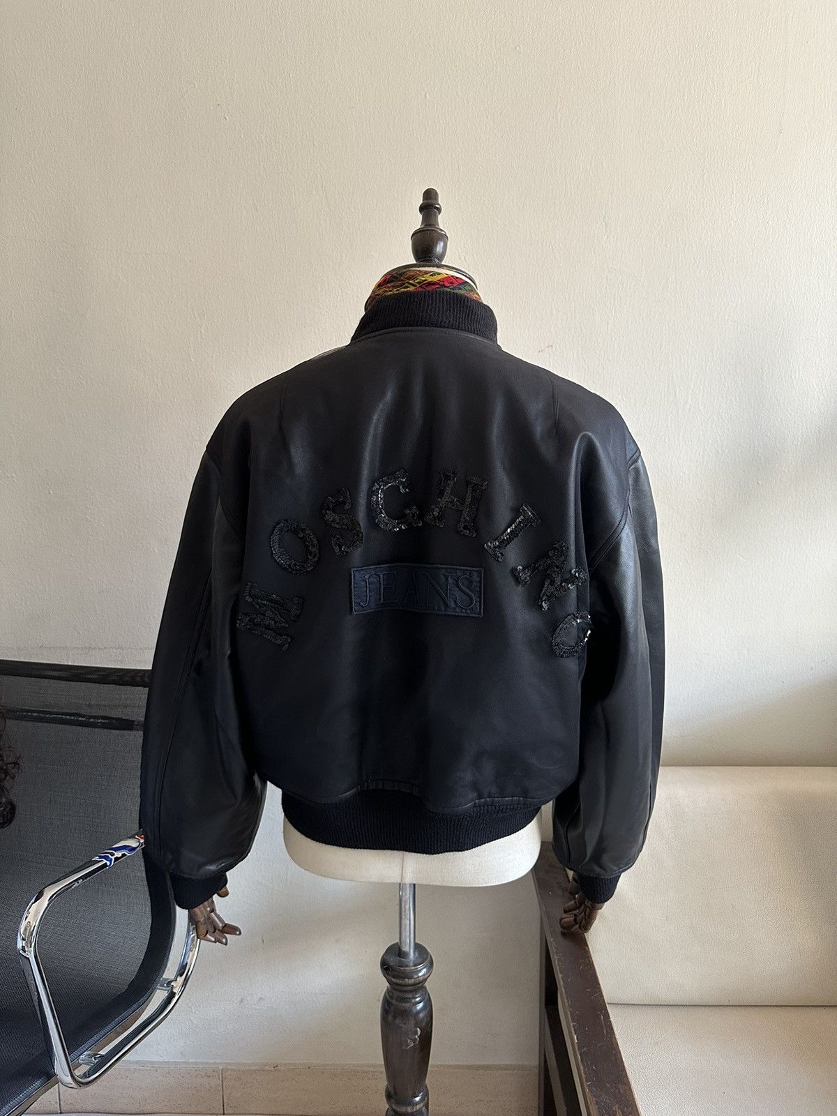 Jeremy Scott 1990s Moschino Leather Jacket Size US M / EU 48-50 / 2 - 21 Thumbnail