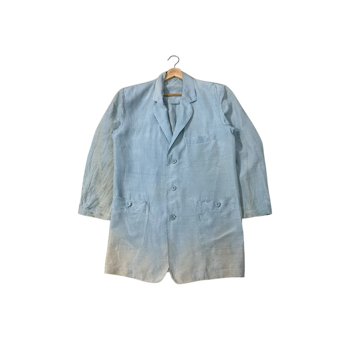Yohji Yamamoto Vintage Workshop By Yohji Yamamoto Casual Gabadine Jacket Size US M / EU 48-50 / 2 - 1 Thumbnail