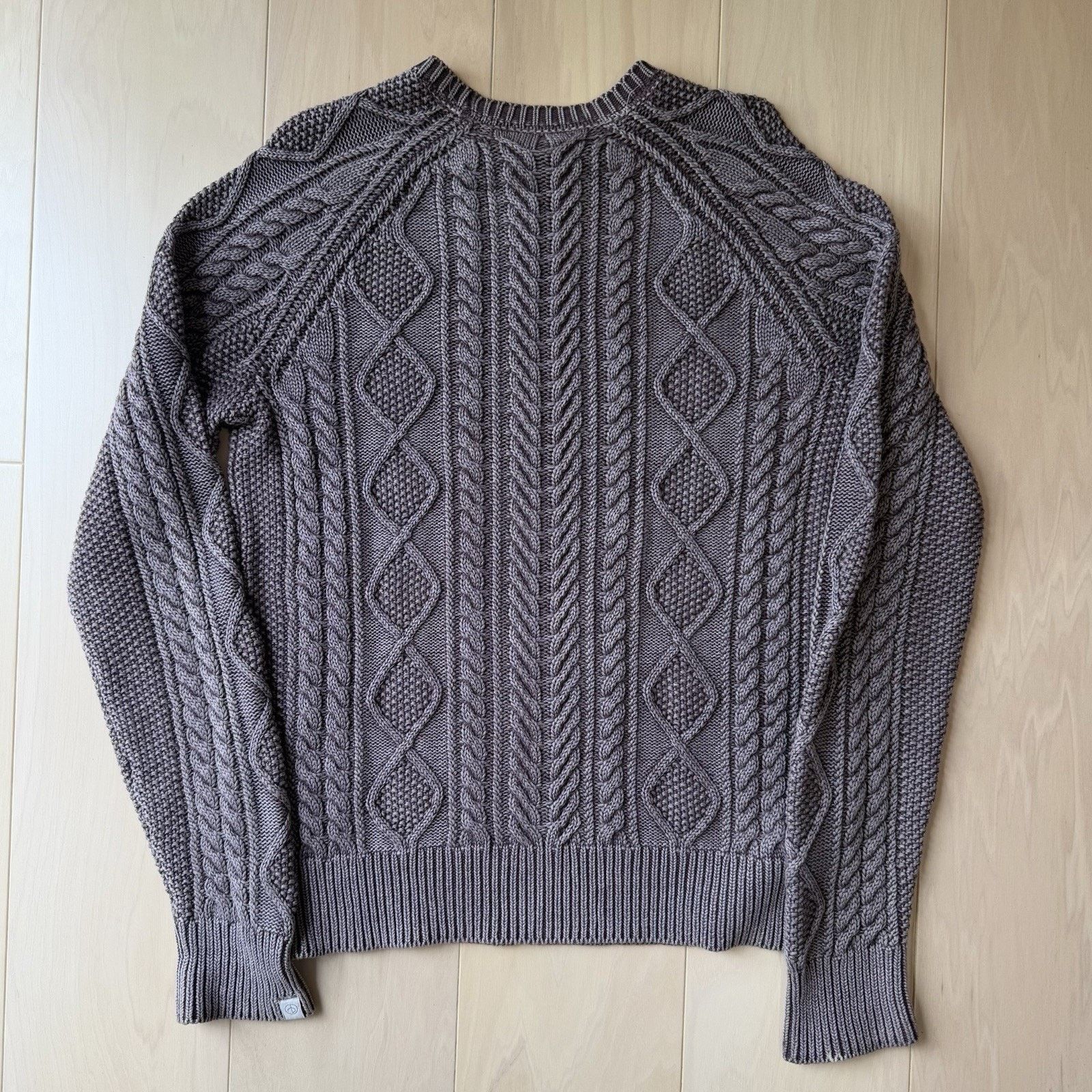 Rag & Bone Rag & Bone Dexter Aran Cable Knit Sweater Small Mauve Size S / US 4 / IT 40 - 8 Thumbnail
