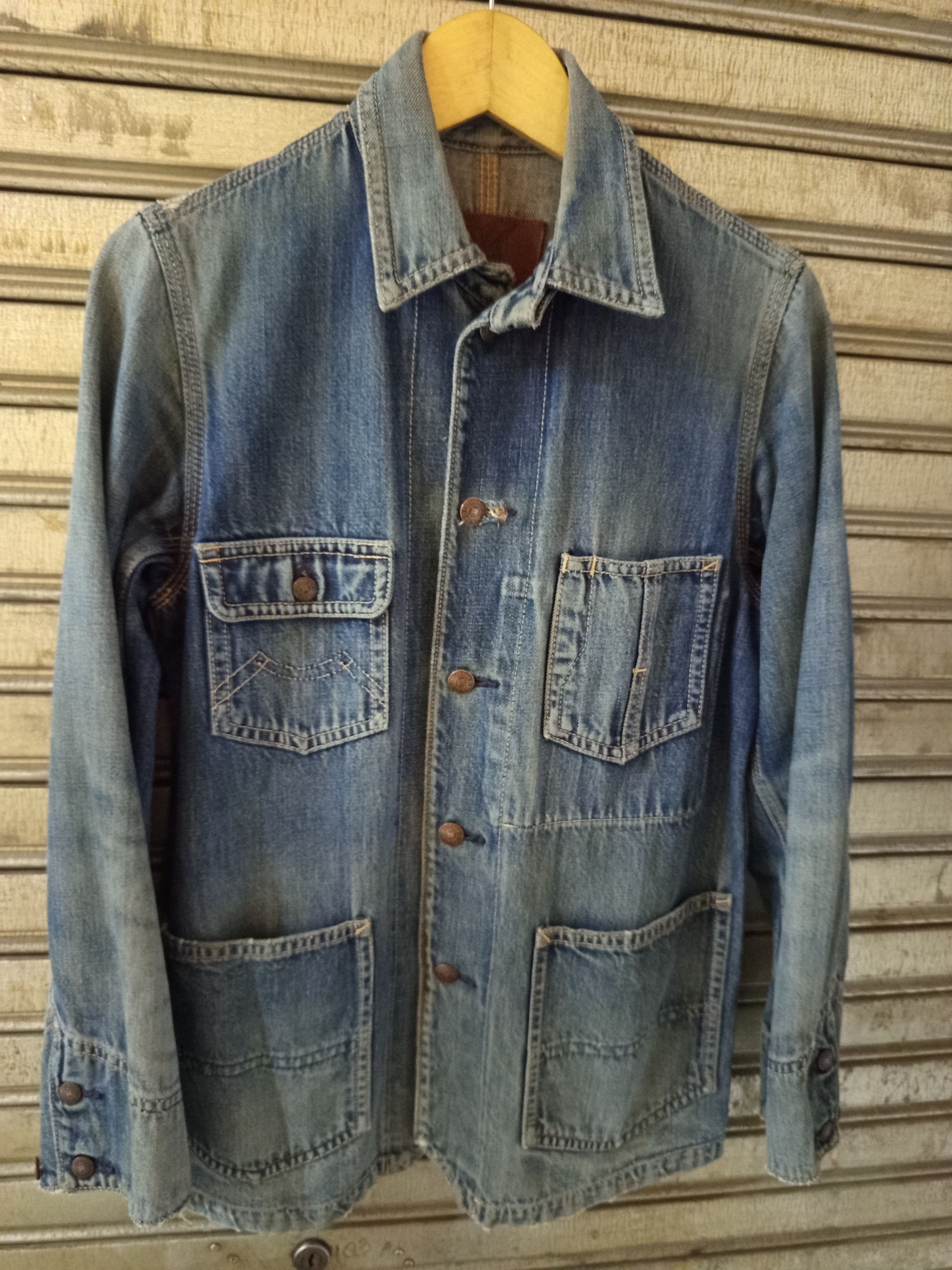 Chevignon Vintage Chevignon Selvedge Chore Jacket Size US M / EU 48-50 / 2 - 4 Thumbnail