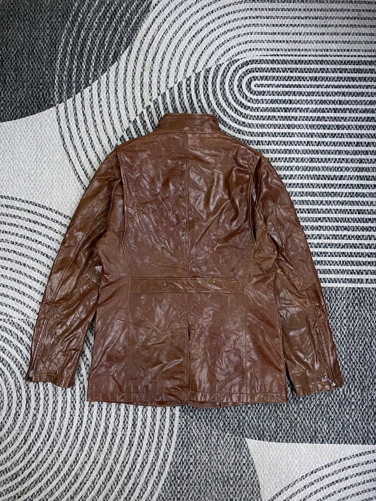 Dezert Vintage Dezert Collection Rare Brown Leather Jacket Size US M / EU 48-50 / 2 - 2 Thumbnail