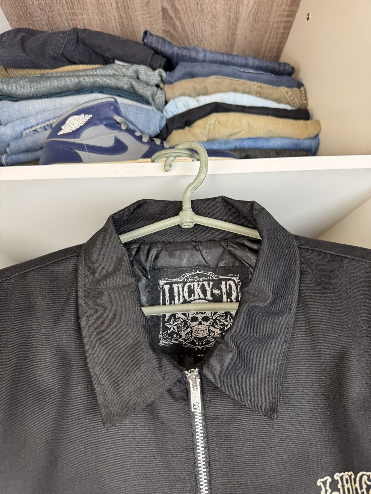 Other Lucky 13 "Bikes, Booze & Broads" Skull Zip-Up Jacket Size US XL / EU 56 / 4 - 12 Thumbnail
