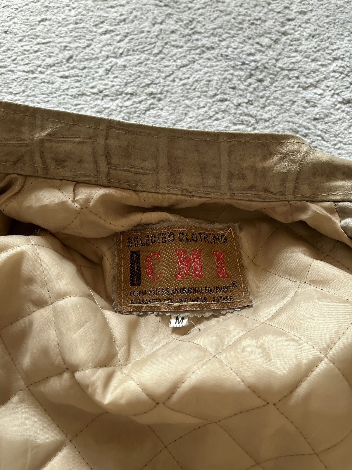 Vintage Vintage Gold Yellow Snake Print Basic Leather jacket 90a Y2K Size M / US 6-8 / IT 42-44 - 10 Thumbnail