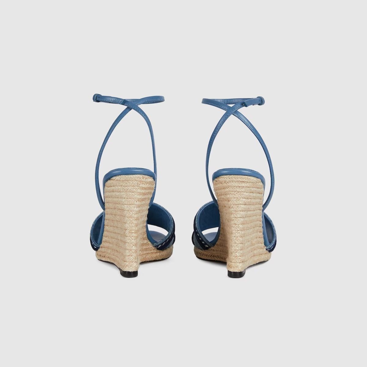 Gucci o1loc1c0426 817220 Women's Gucci Platform Espadrille in Blue Size US 6.5 / IT 36.5 - 3 Thumbnail