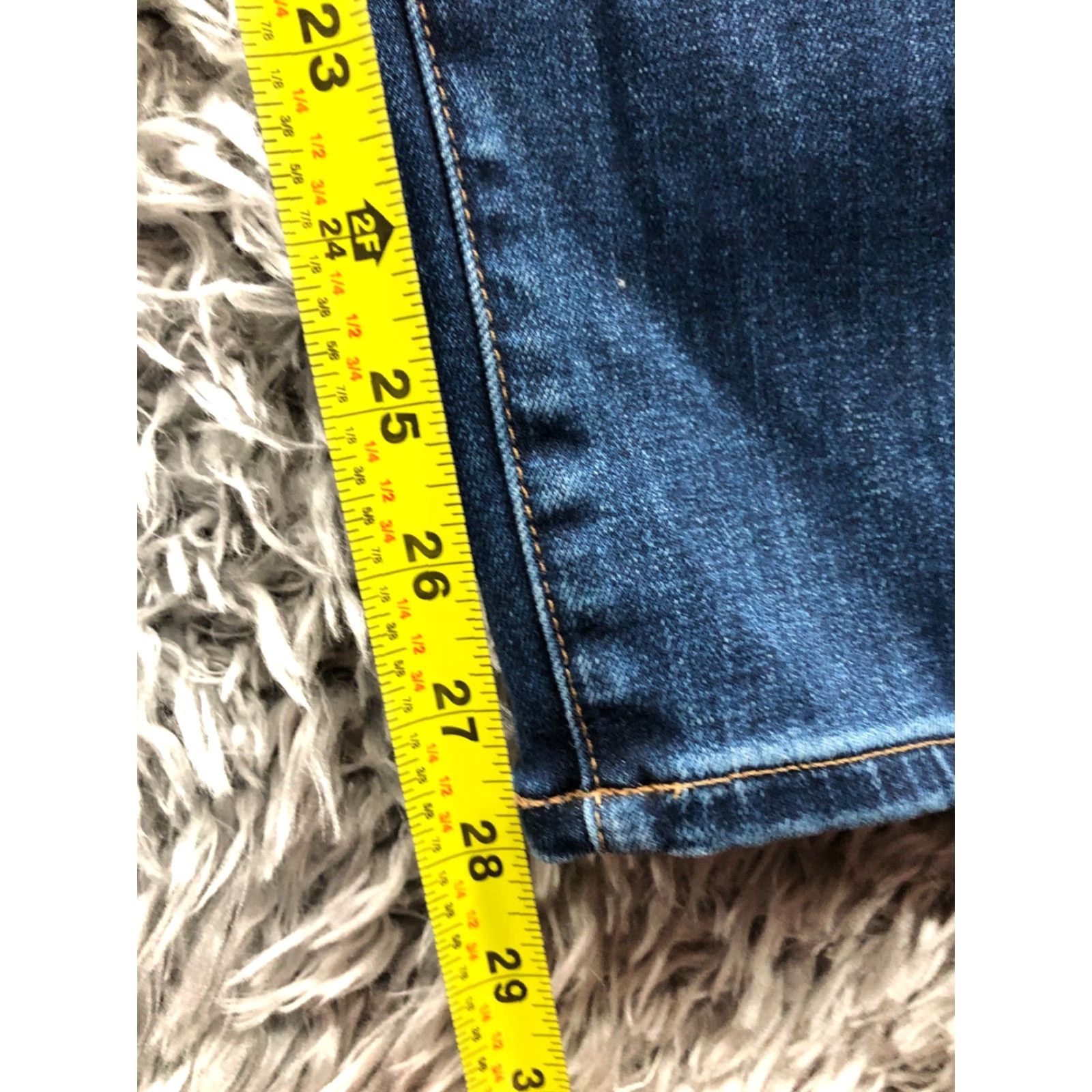 Madewell Madewell High Rise Skinny Jeans Plus Size 37 Womens Medium Wash Blue Size 25" / US 0 / IT 36 - 3 Thumbnail