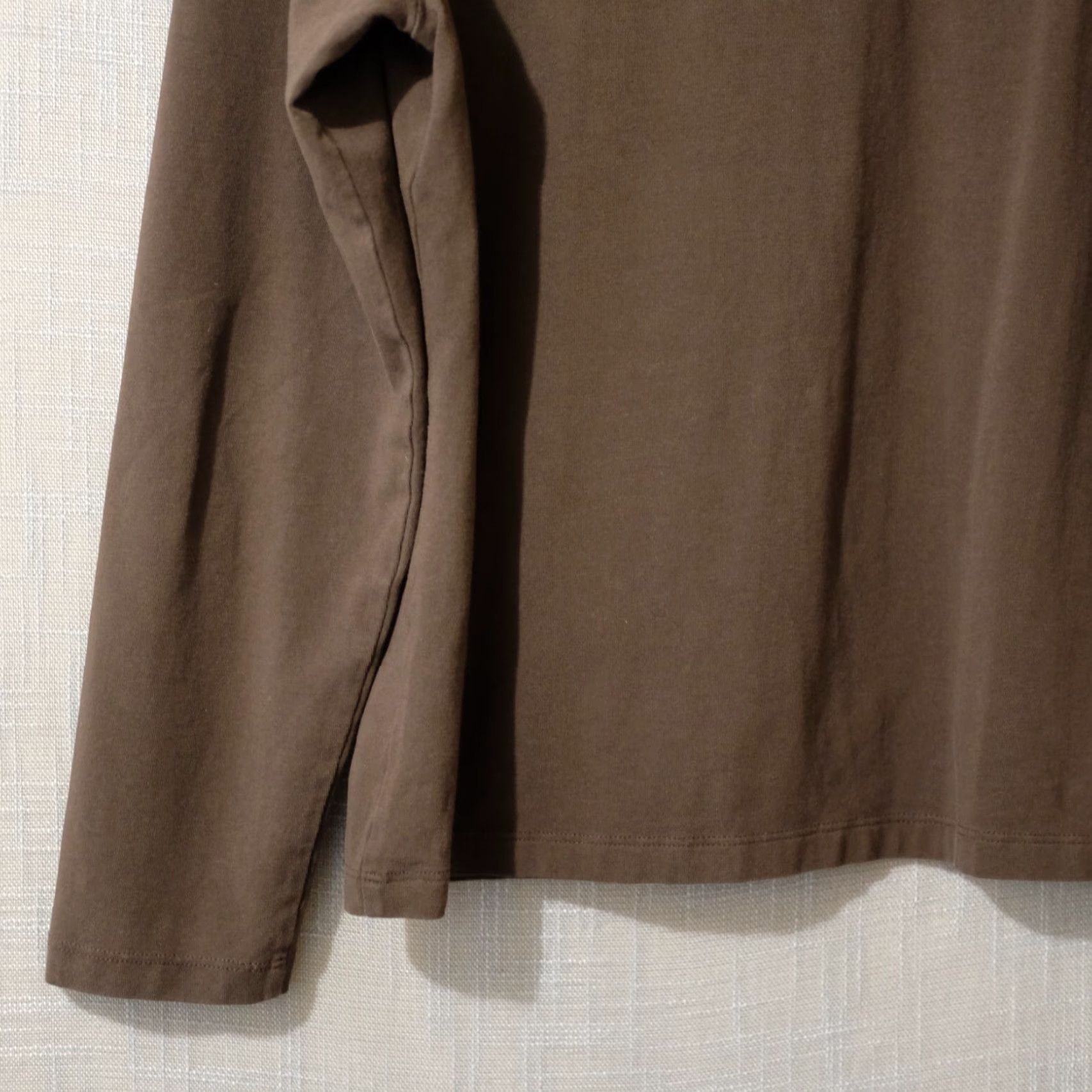 Vintage Skyr Brown Women's XL Mock Neck Pima Cotton Longsleeve Top Stretch Shirt Size XL / US 12-14 / IT 48-50 - 7 Thumbnail