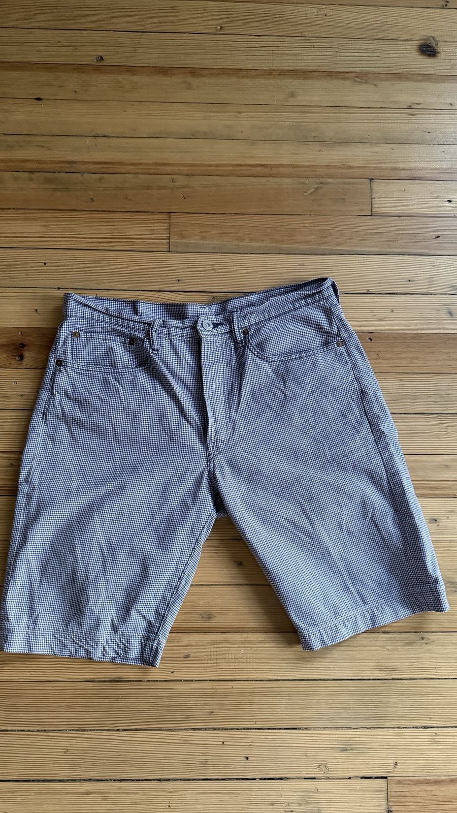 Kapital kapital blue plaid shorts Size US 36 / EU 52 - 1 Thumbnail