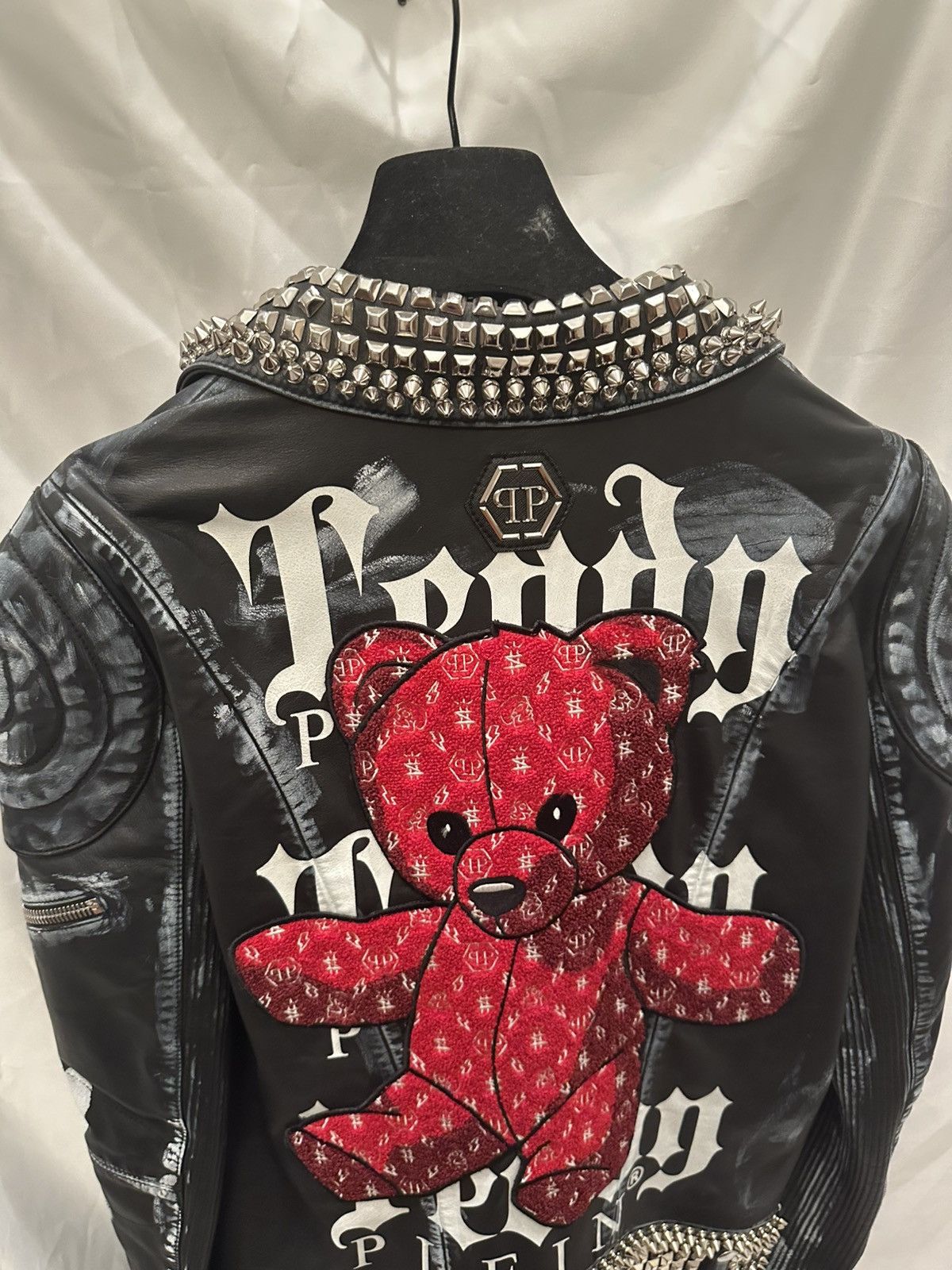 Philipp Plein Phillipp Plein Teddy Bear Leather Jacket Size US XL / EU 56 / 4 - 14 Thumbnail