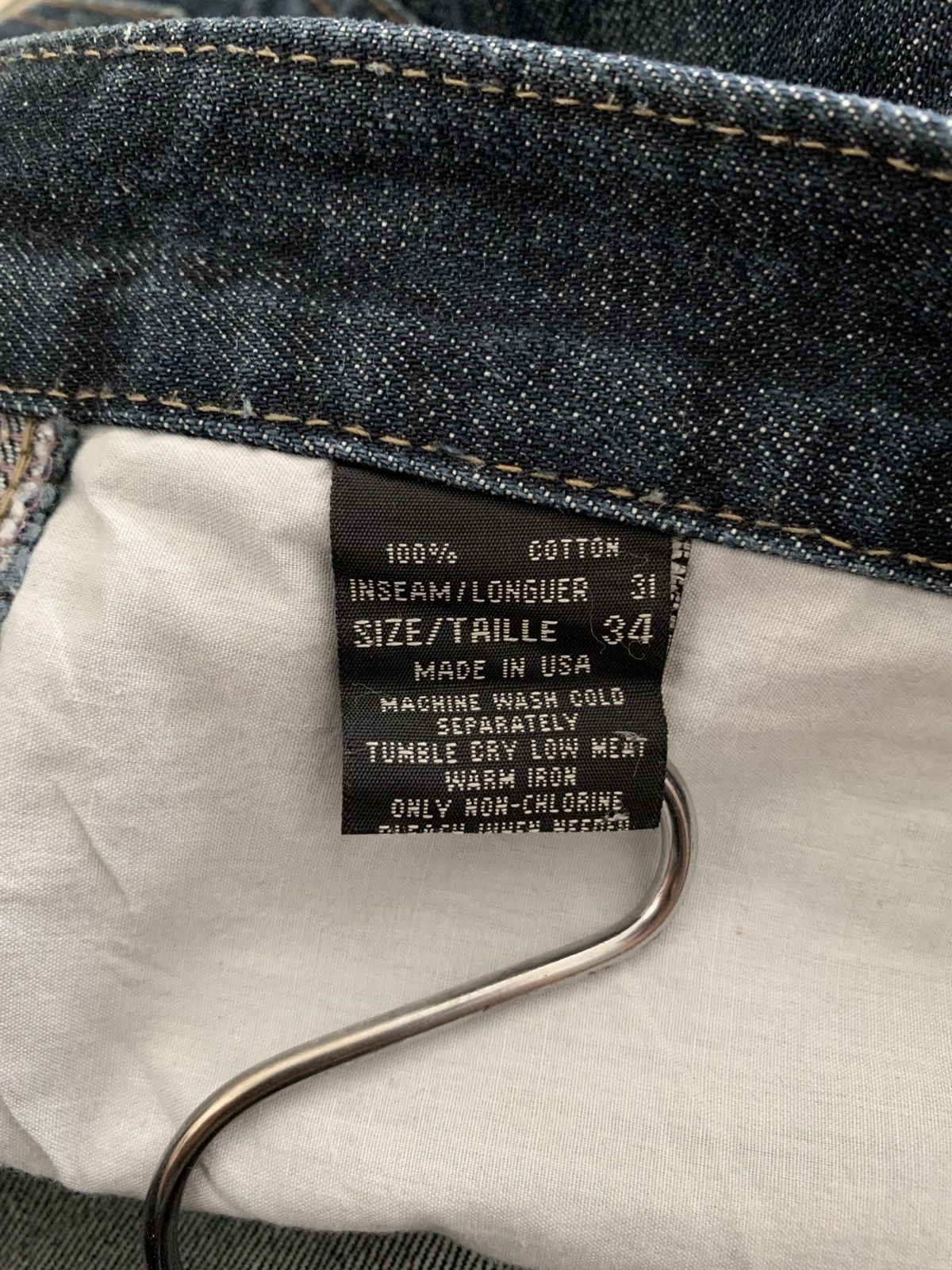 JNCO Vintage 90s Makaveli 2pac Carpenter Baggy Jeans Size US 34 / EU 50 - 7 Thumbnail