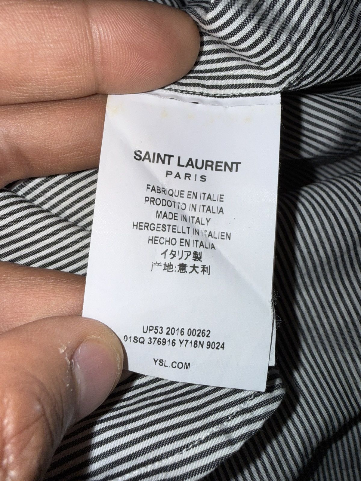 Saint Laurent Paris Saint Laurent S/S 16 Pin stripe Buttondown Shirt Size US M / EU 48-50 / 2 - 13 Thumbnail