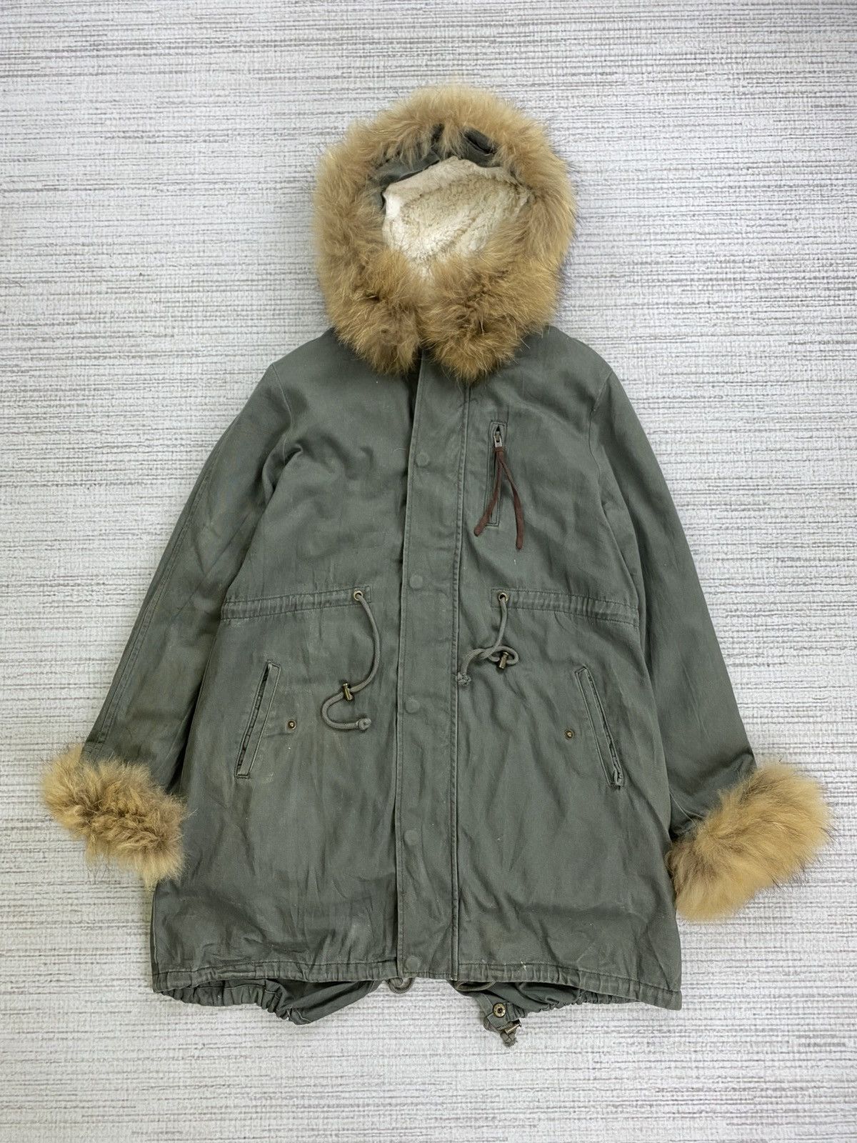If Six Was Nine Vintag Ruirue Faux Fur Hoodie Parka Jacket Size US M / EU 48-50 / 2 - 1 Thumbnail