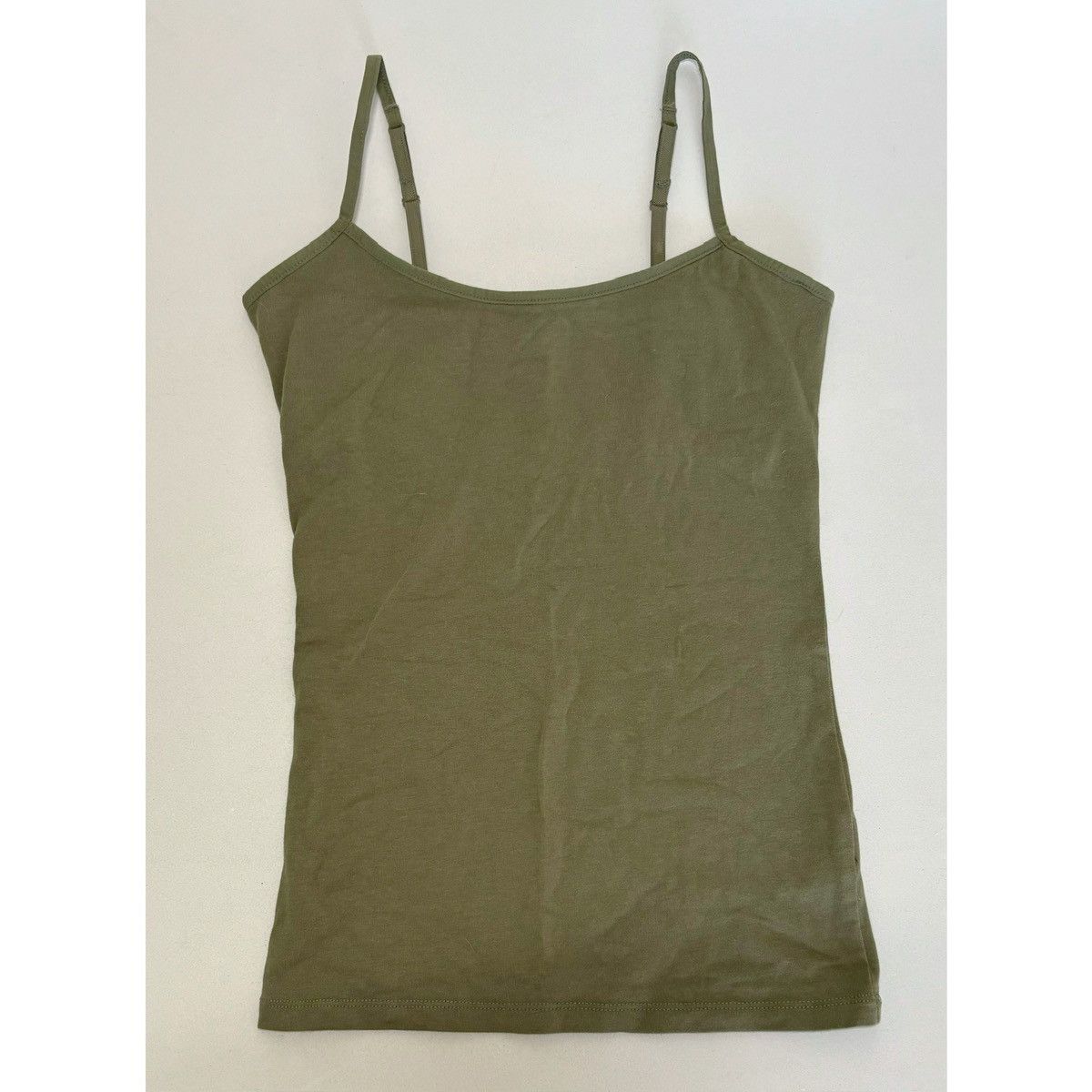Sonoma SO Olive Green Shelf-Bra Cami Camisole Tank Top Shirt XS ✨ Size XS / US 0-2 / IT 36-38 - 3 Thumbnail