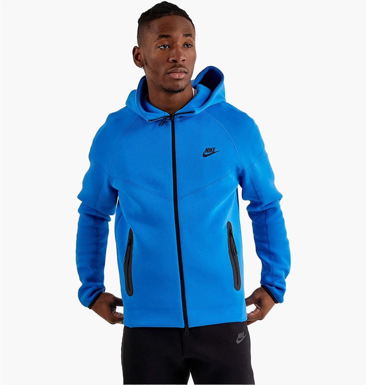 Nike Mens Nike Tech Fleece Full Zip Hoodie Blue Y2K ACG TN Size US XS / EU 42 / 0 - 2 Thumbnail