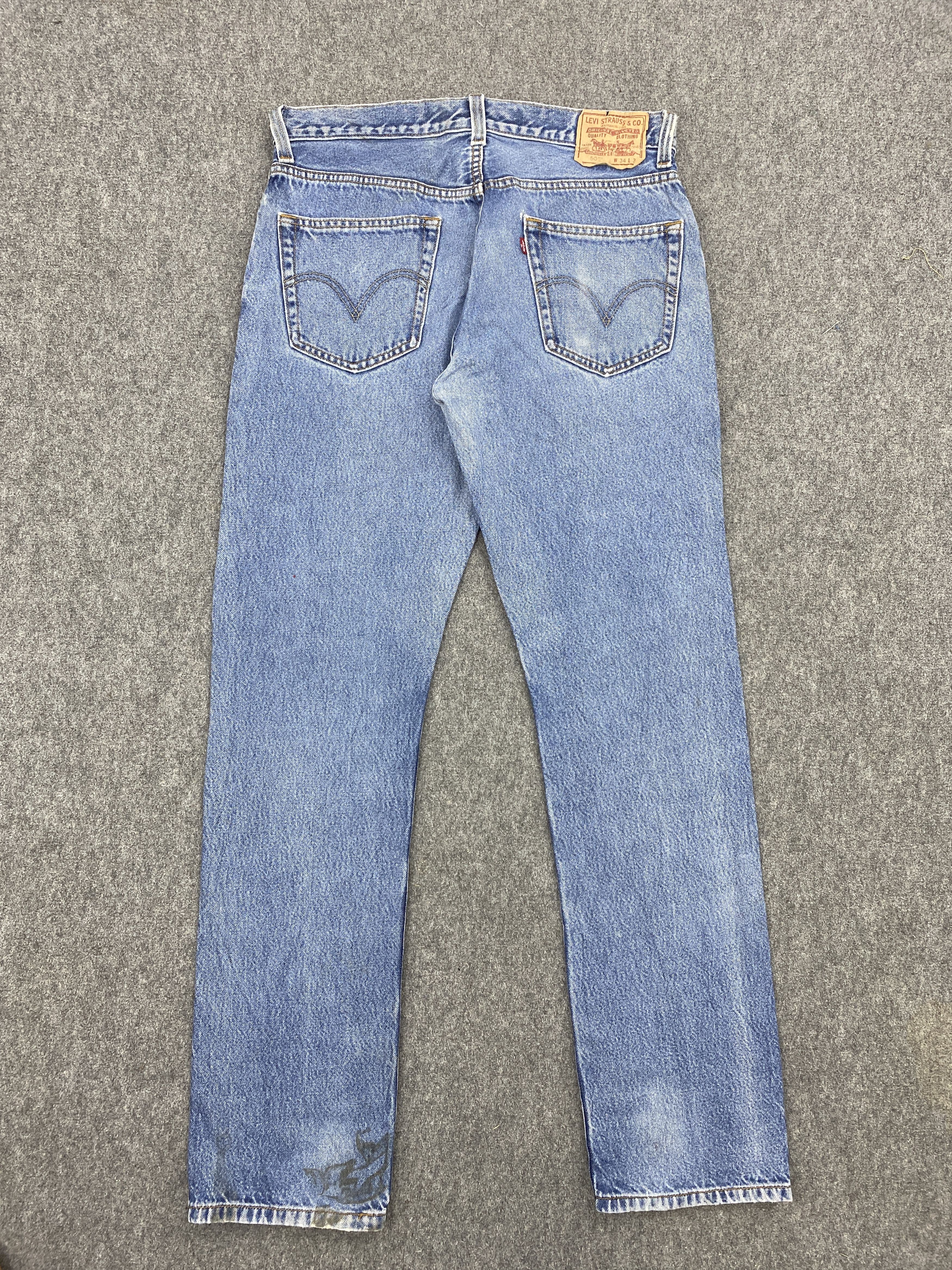 Levi's × Vintage Vintage Levis 505 Lightwash Faded Blue Denim DP2703 Size US 34 / EU 50 - 3 Thumbnail