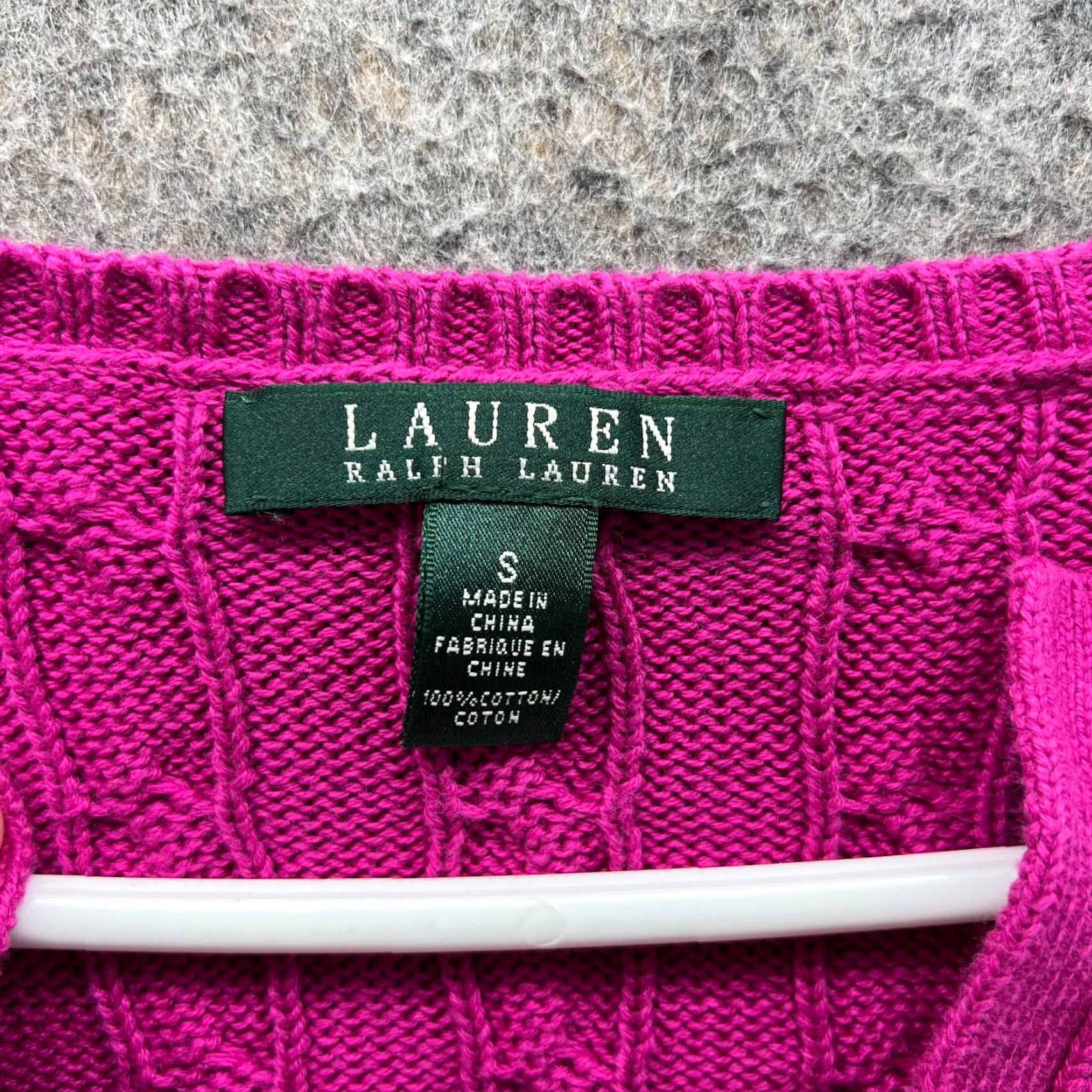 Ralph Lauren VINTAGE Lauren Ralph Lauren Sweater Women Small Pink V Neck Pullover Cable Knit Pony Shirt Women S Pink Cable Knit Pullover 90s Fashion Lounge Mens? Size S / US 4 / IT 40 - 3 Thumbnail