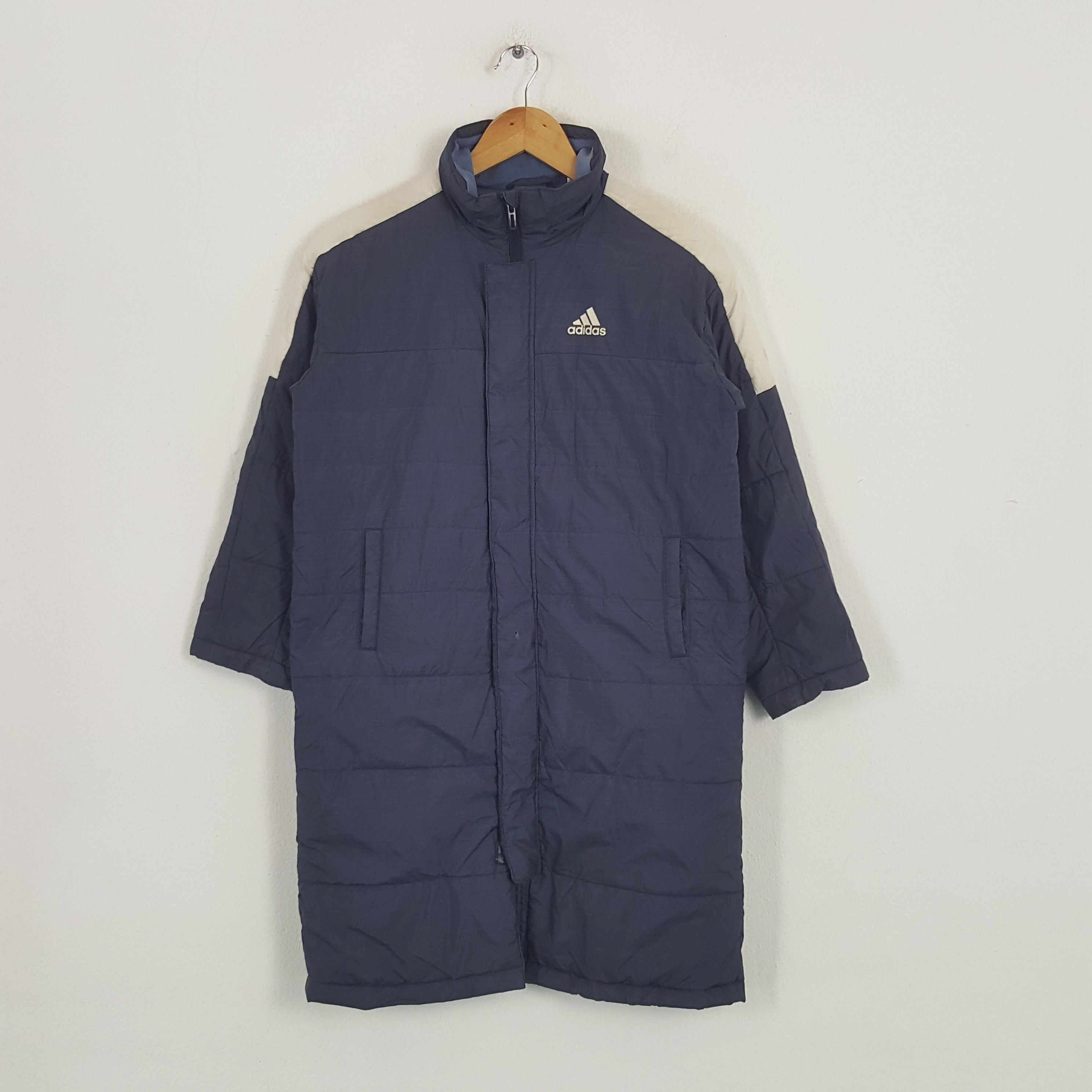 Adidas × Vintage Vintage Adidas American Outdoor Puffer Trench Jacket Size US S / EU 44-46 / 1 - 3 Thumbnail