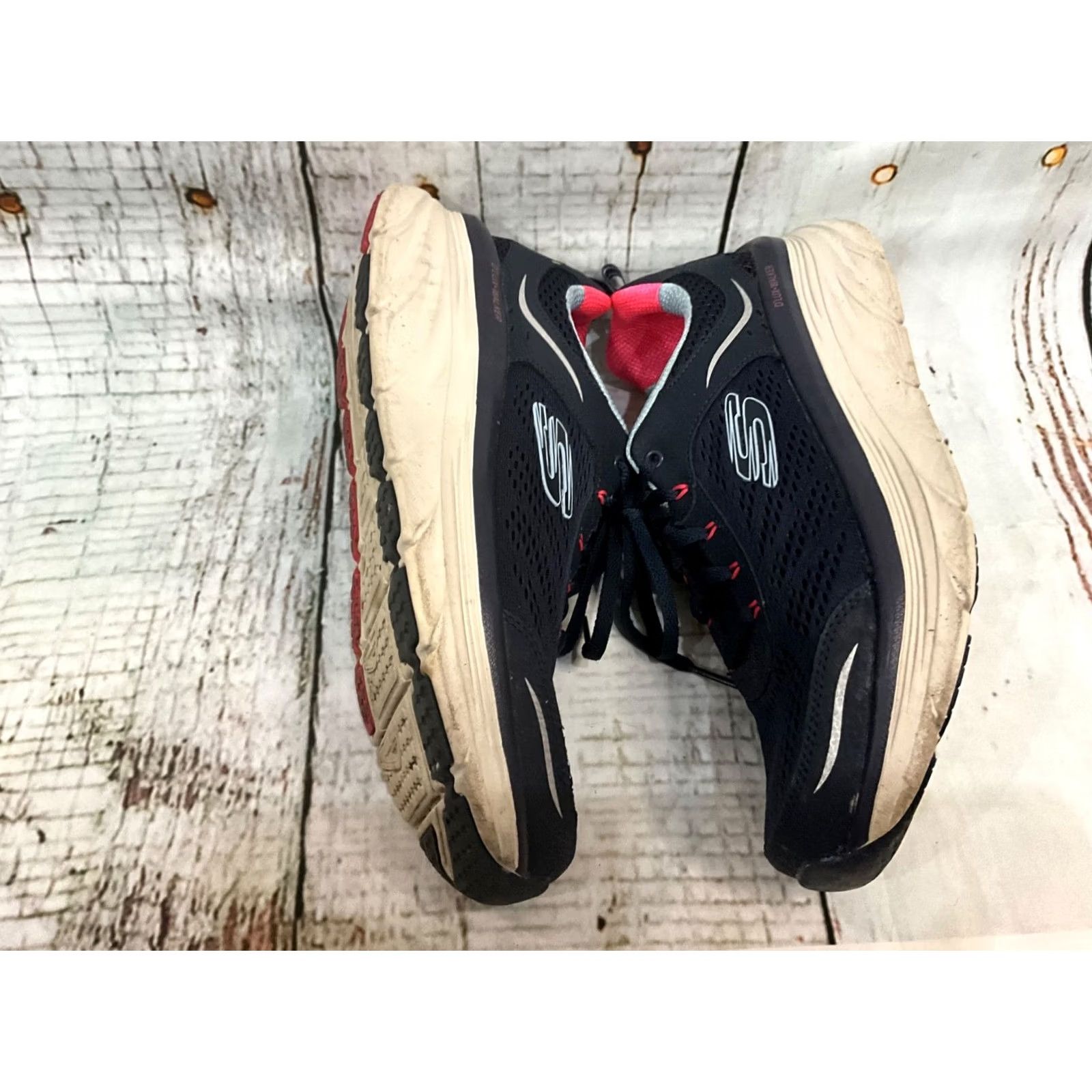 SKECHERS Skechers D'Lux Walker Cool Grove Womens Athletic Shoes Black MultI Relaxed Fit 9.5 Low Top Rubber Outsole Breathable Air-Cooled Memory Foam Comfort Size US 10 / IT 40 - 7 Thumbnail