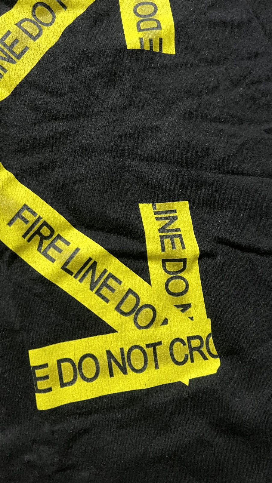 Off-White Off white temperature caution tape dont cross line t shirt Size US M / EU 48-50 / 2 - 13 Thumbnail