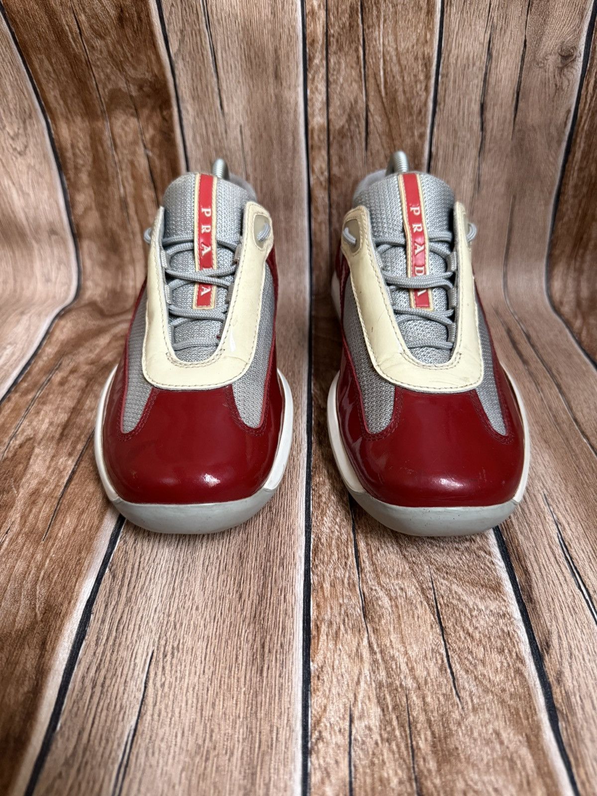 Prada 🔥 patent America cup trainers Size US 5.5 / EU 38 - 4 Thumbnail