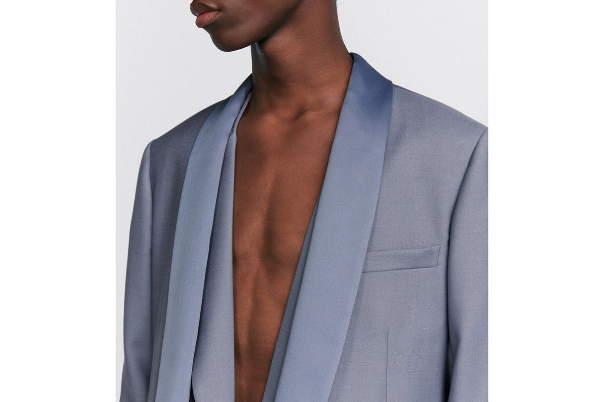 Dior o1bcso1str0226 Evening Jacket in Blue Virgin Size US XL / EU 56 / 4 - 6 Thumbnail